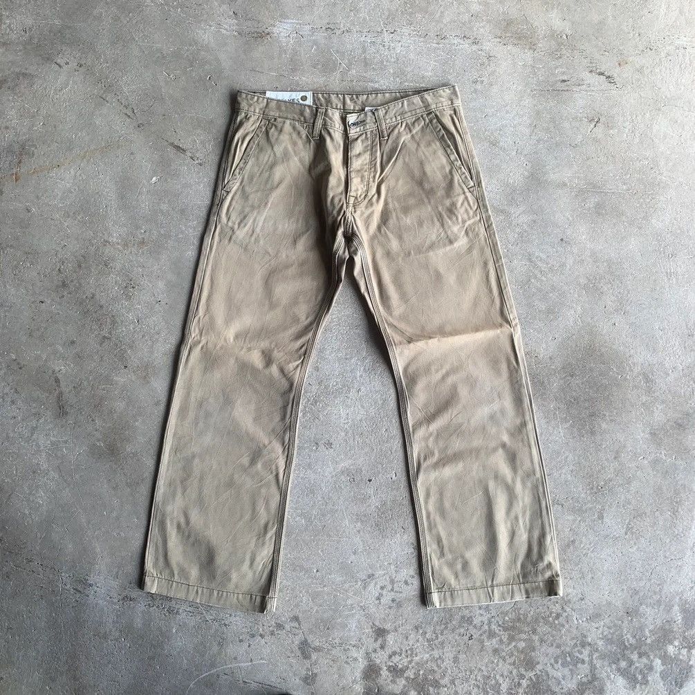 Denver Hayes × Japanese Brand Hayes Trousers Duck Canvas Faded Baggy Chino Pants Size US 33 - 1 Thumbnail