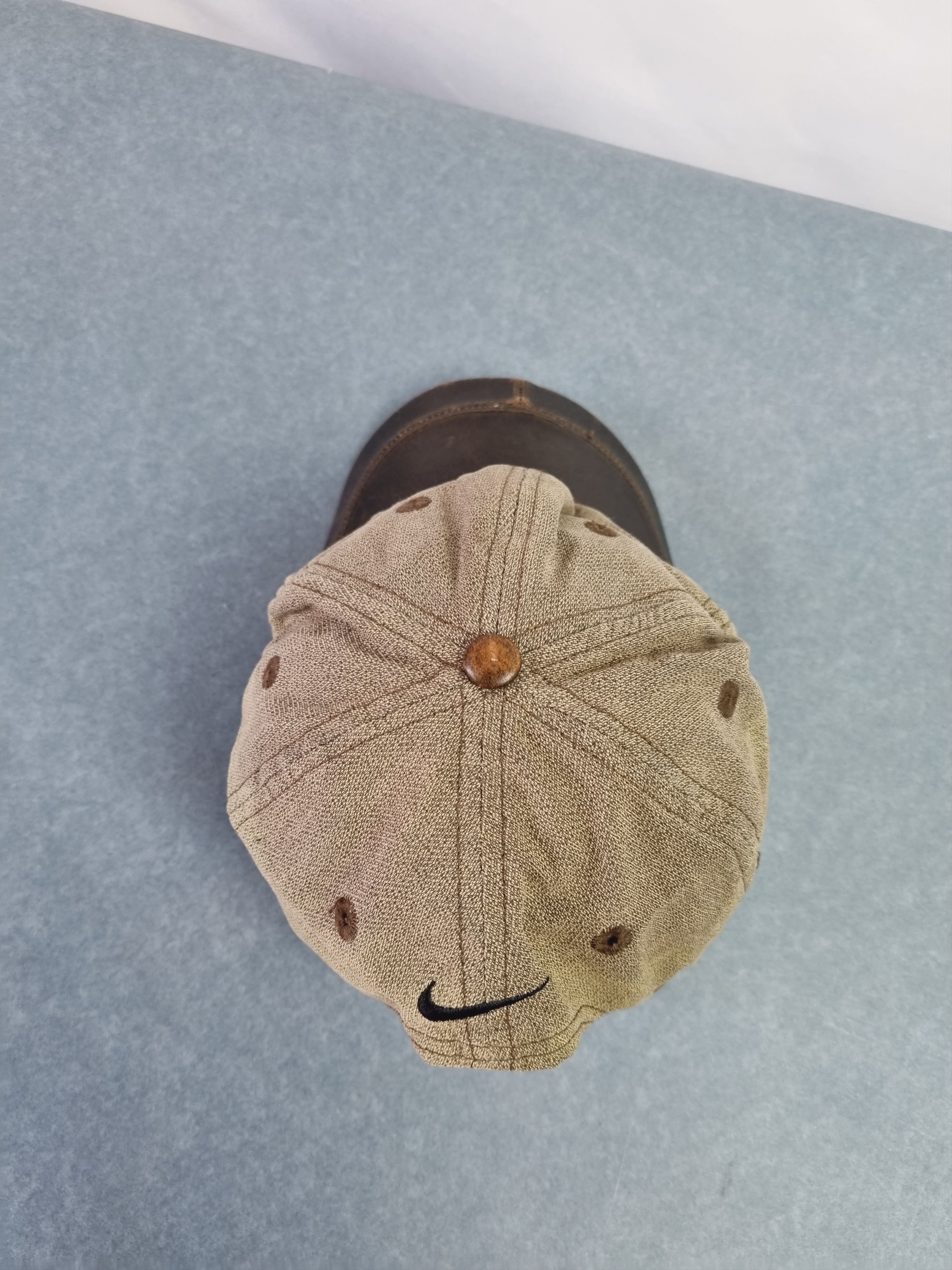 Nike × Vintage 90s NIKE Golf Leather/Cotton Cap with metallic Swoosh Size ONE SIZE - 12 Thumbnail