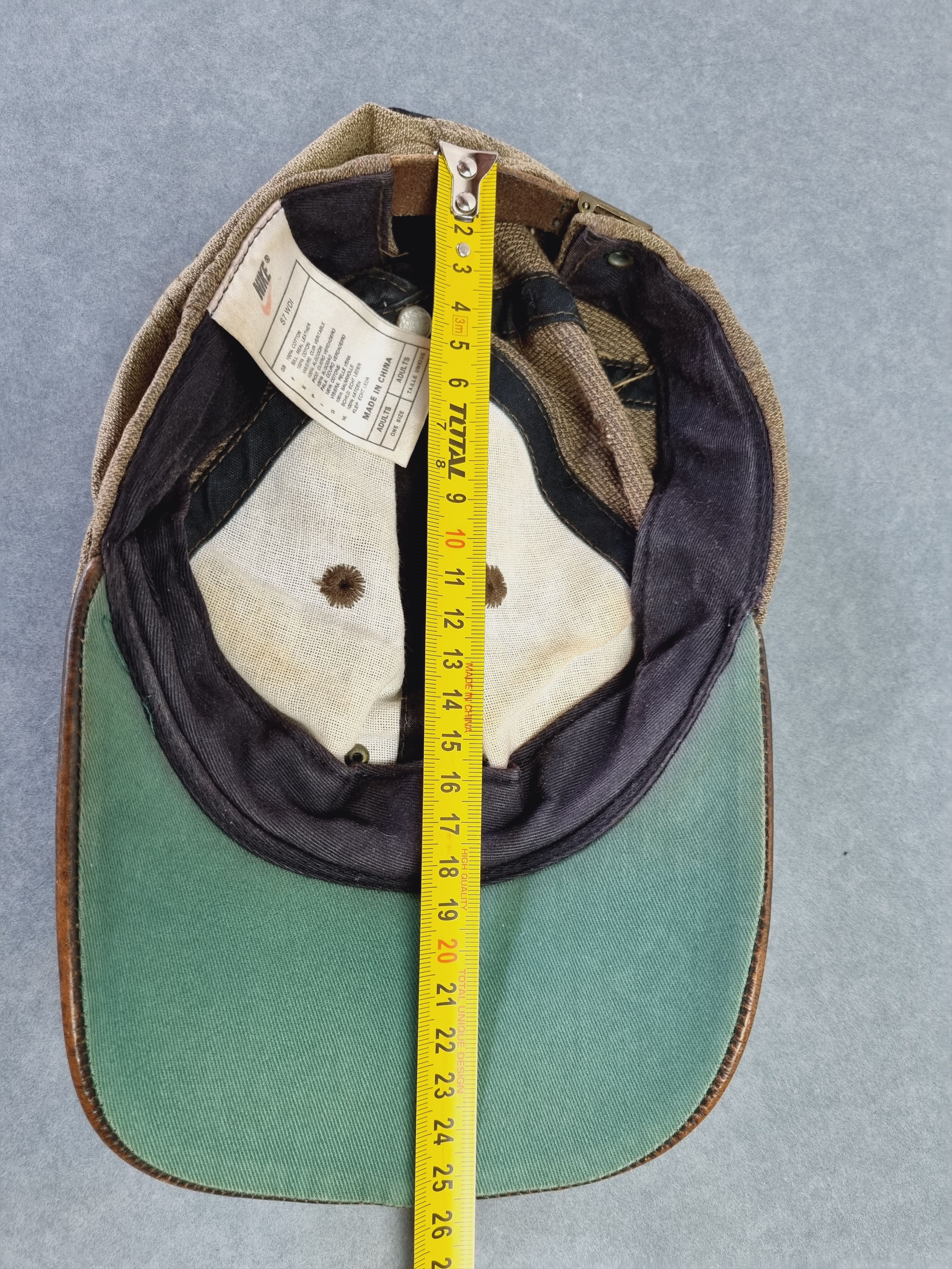 Nike × Vintage 90s NIKE Golf Leather/Cotton Cap with metallic Swoosh Size ONE SIZE - 8 Thumbnail
