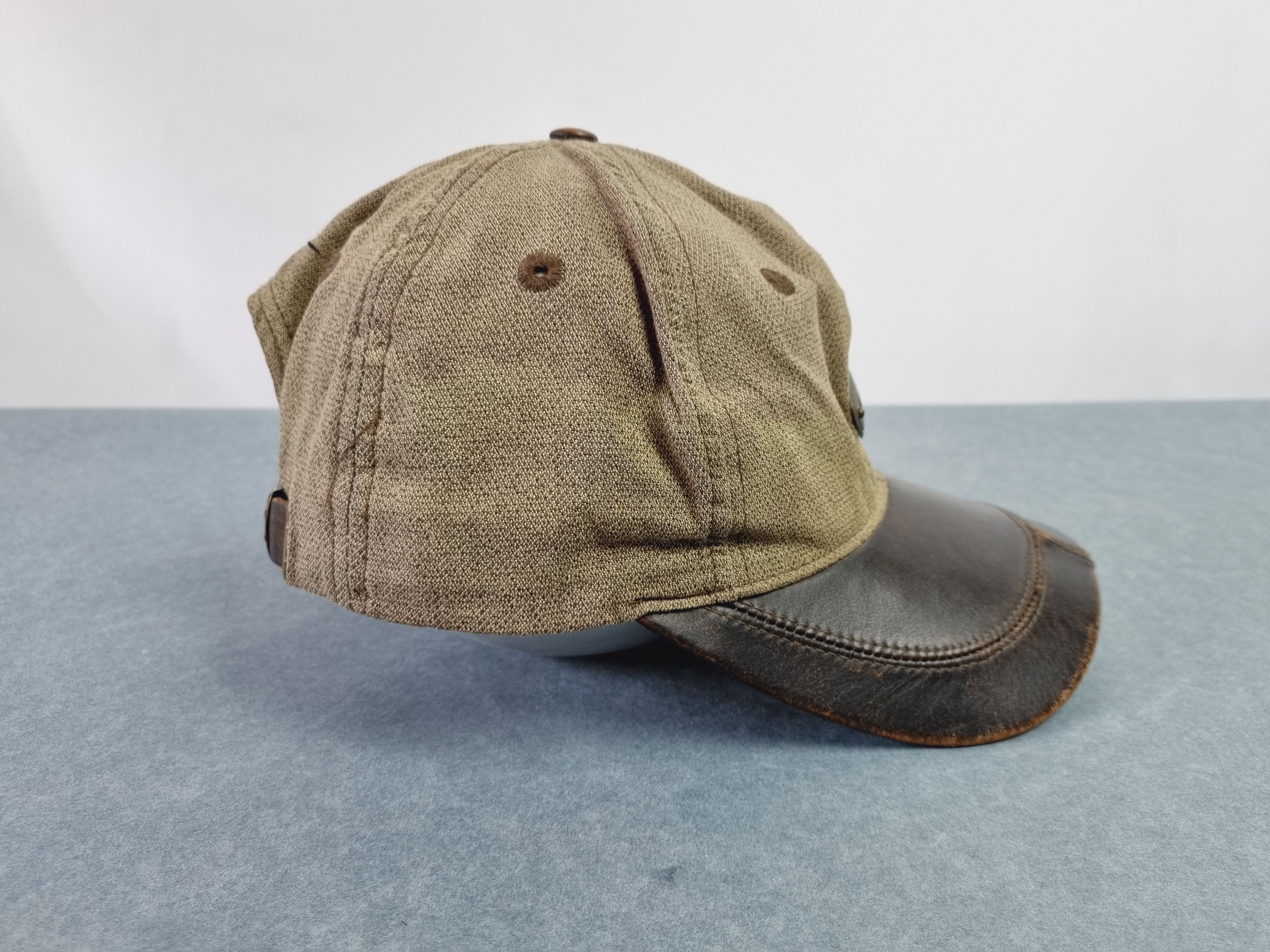 Nike × Vintage 90s NIKE Golf Leather/Cotton Cap with metallic Swoosh Size ONE SIZE - 14 Thumbnail