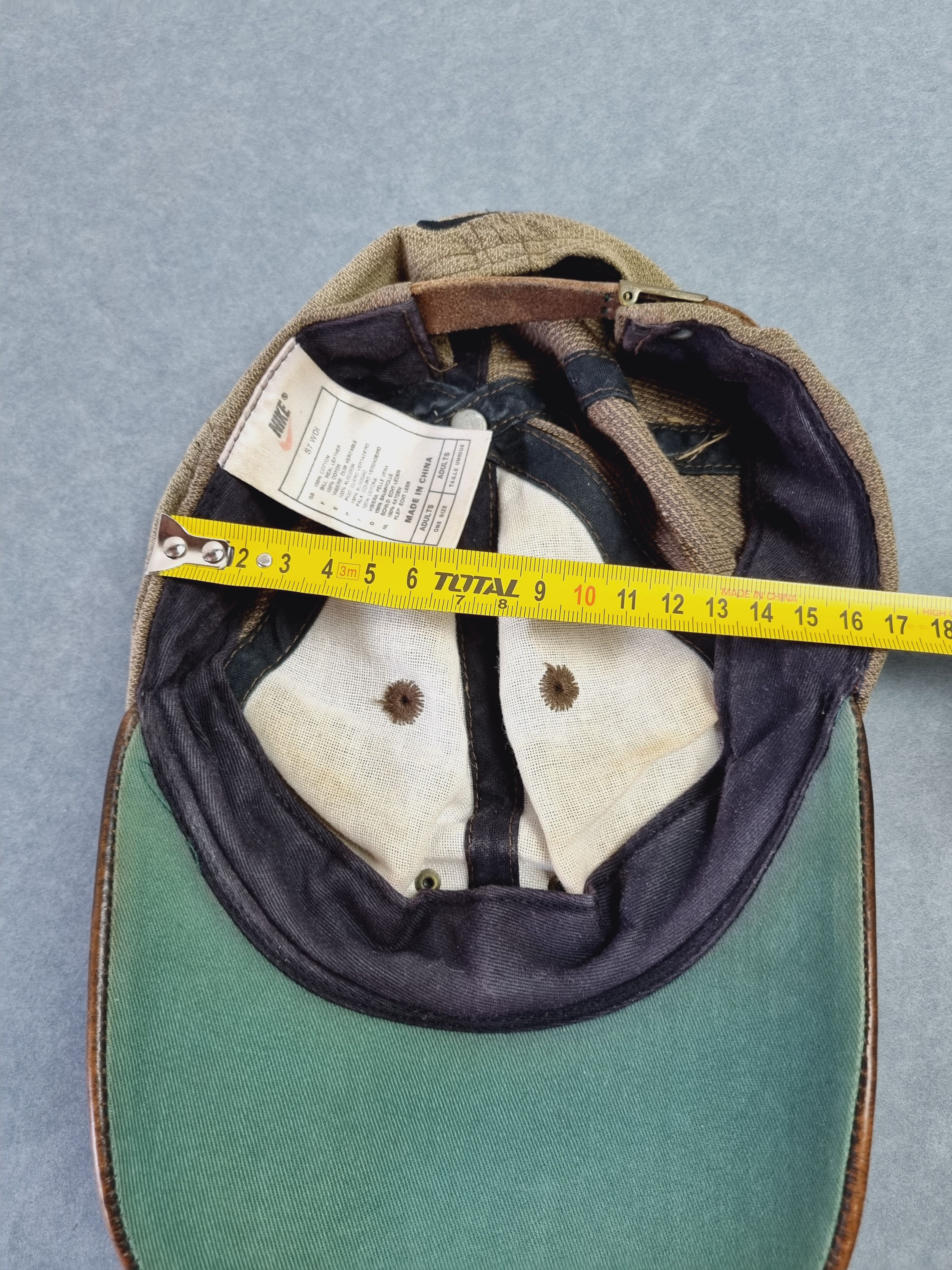 Nike × Vintage 90s NIKE Golf Leather/Cotton Cap with metallic Swoosh Size ONE SIZE - 7 Thumbnail