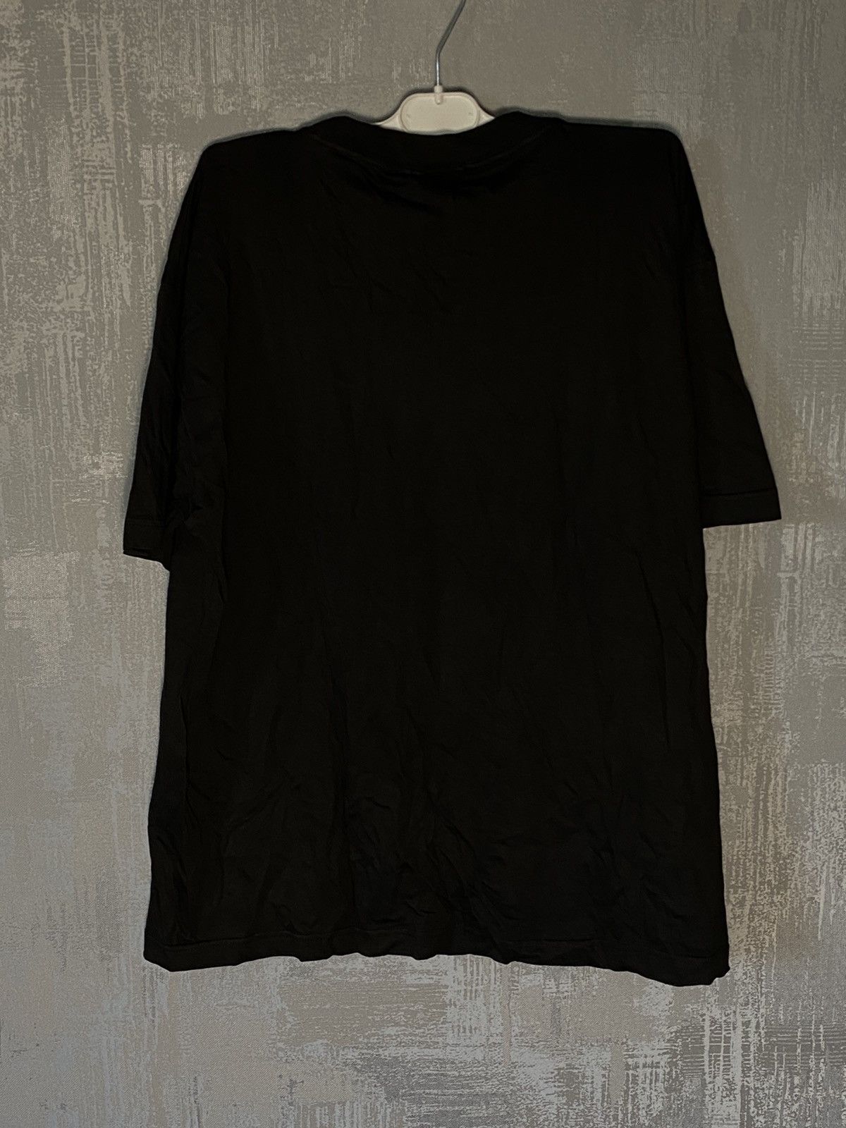 Band Tees × Vintage 90s Vintage Elvis Aaron Presley Big Logo Black T-shirt Size US XL / EU 56 / 4 - 2 Thumbnail