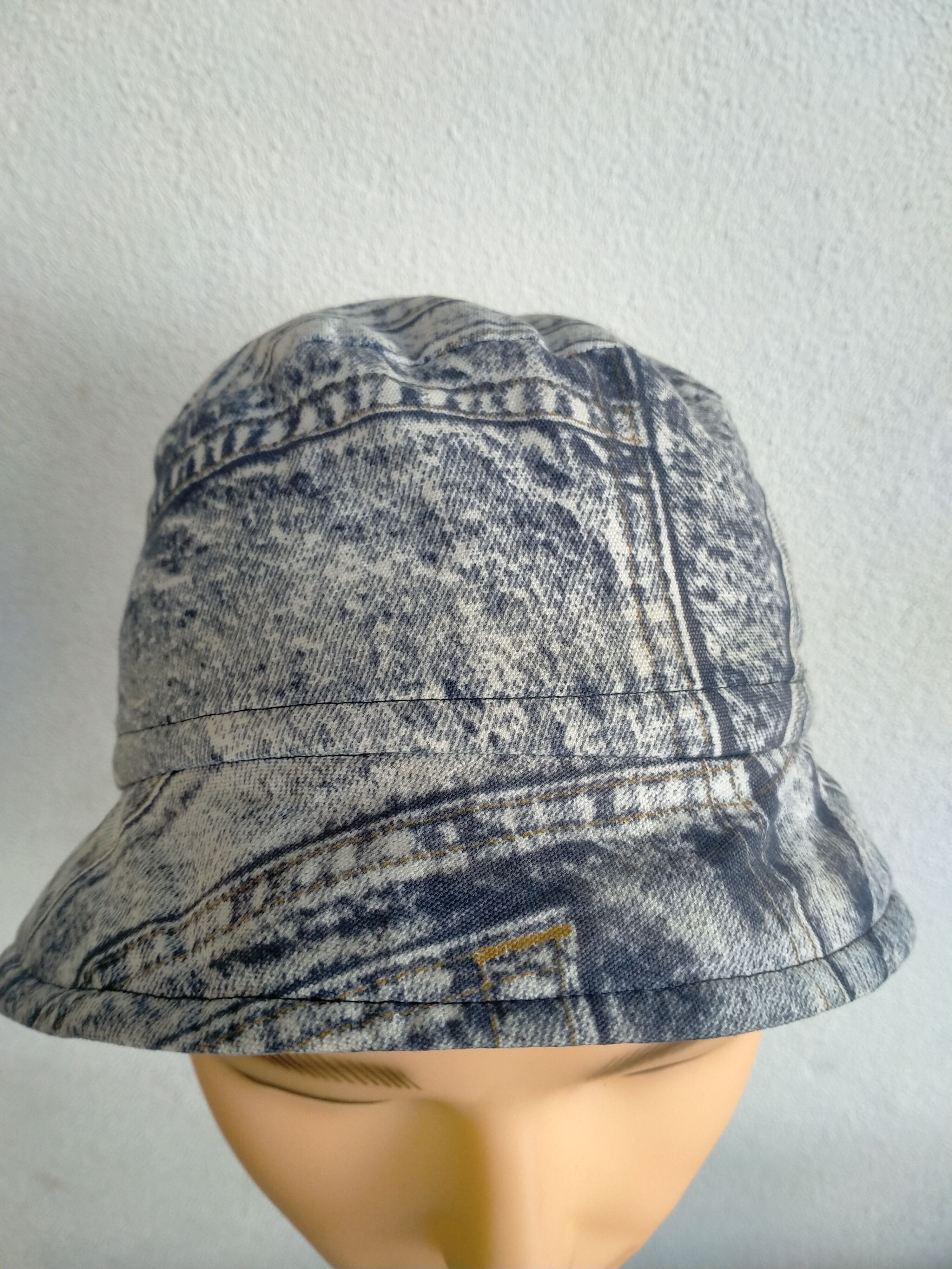 Japanese Brand Vintage distressed printed bucket hat Size ONE SIZE - 6 Thumbnail