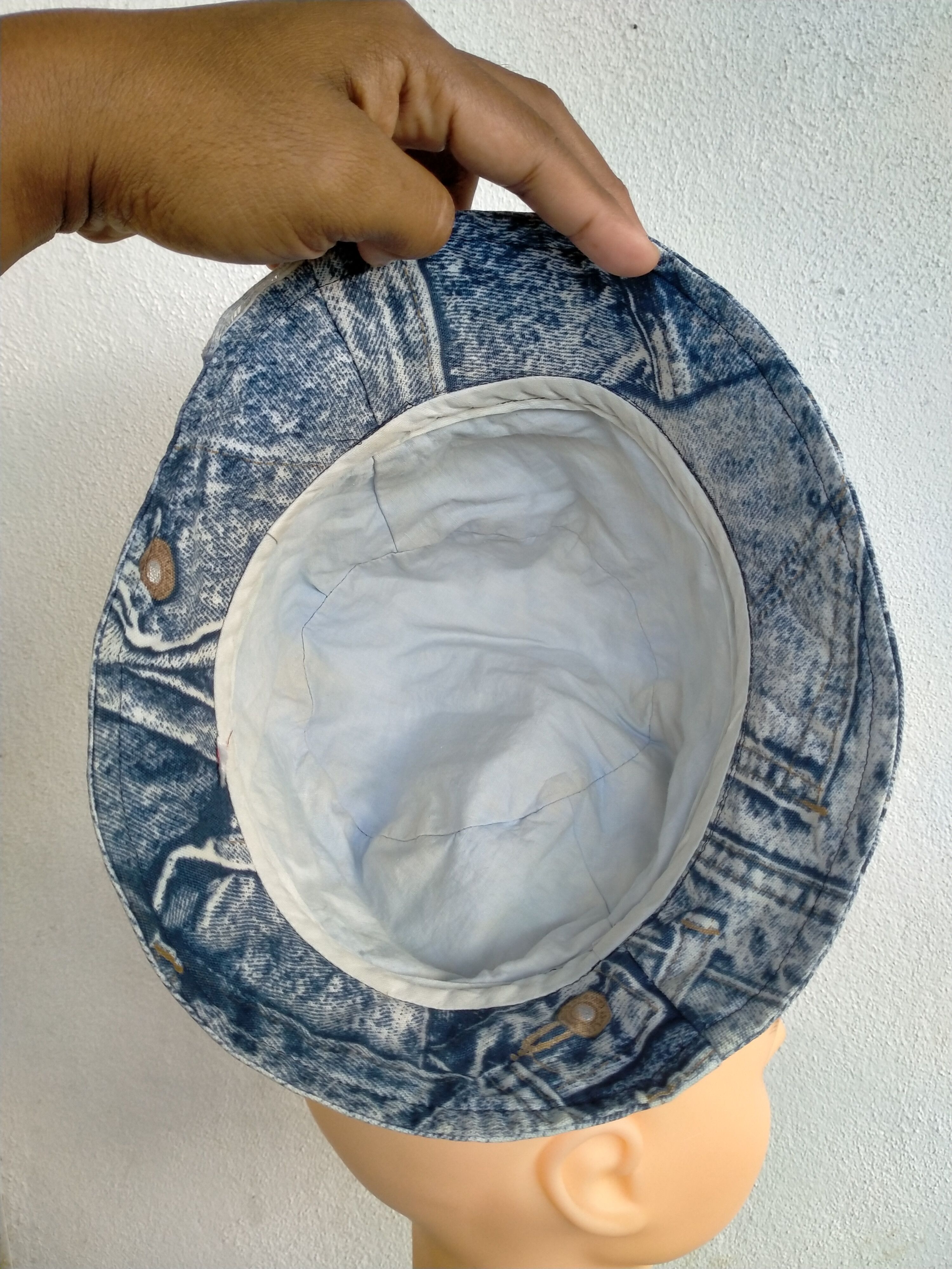 Japanese Brand Vintage distressed printed bucket hat Size ONE SIZE - 7 Thumbnail