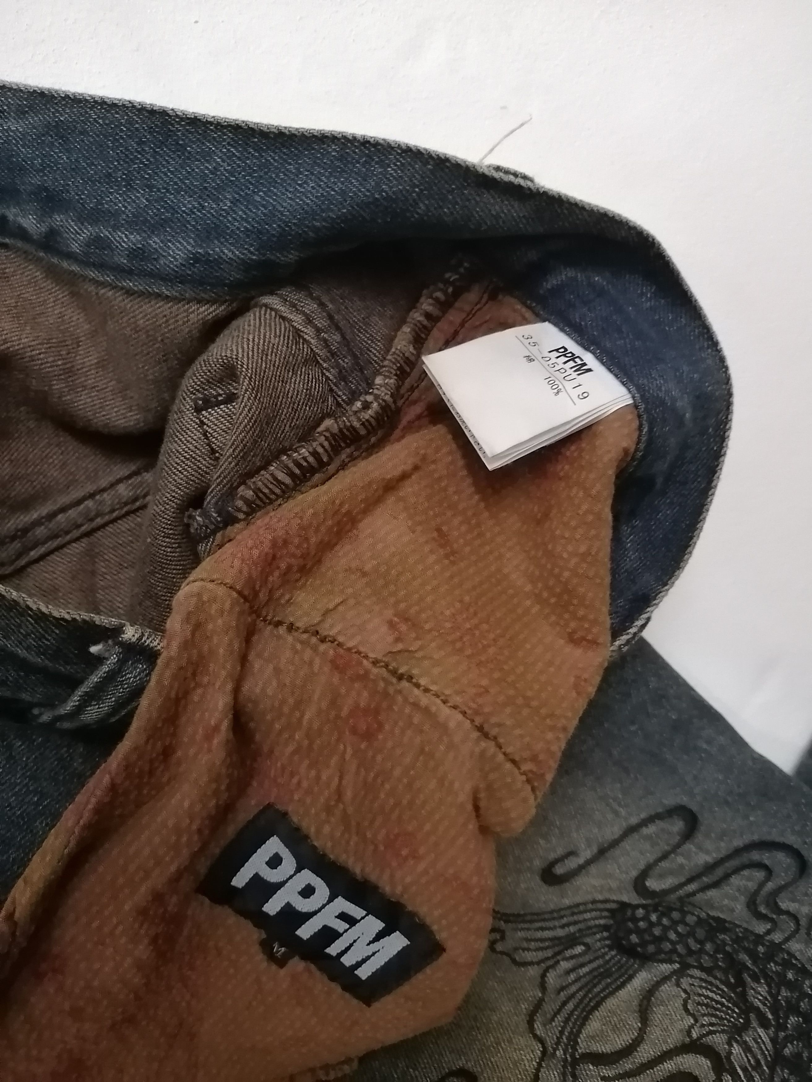 PPFM PPFM Japan Sukajan Samurai Style Jeans Size US 31 - 6 Thumbnail