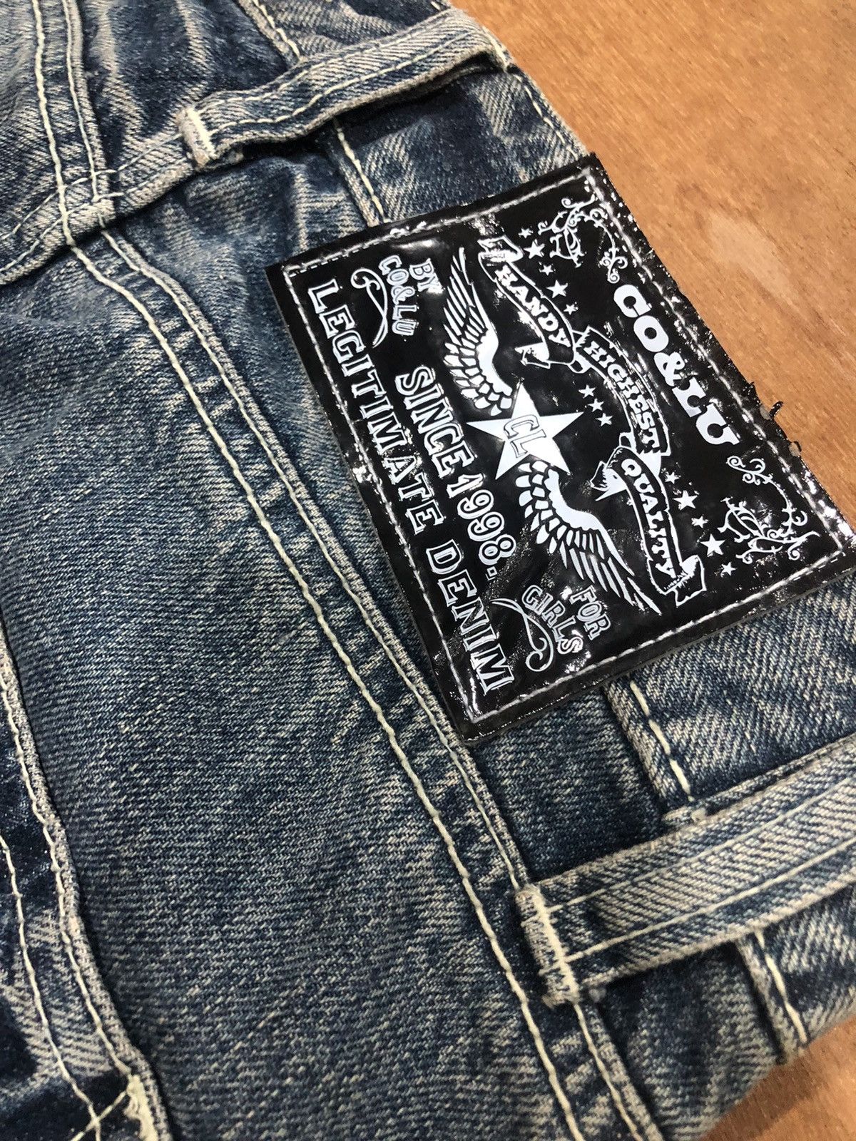 Designer × Japanese Brand Co & Lu denim jeans painted patchwork Size US 29 - 12 Thumbnail