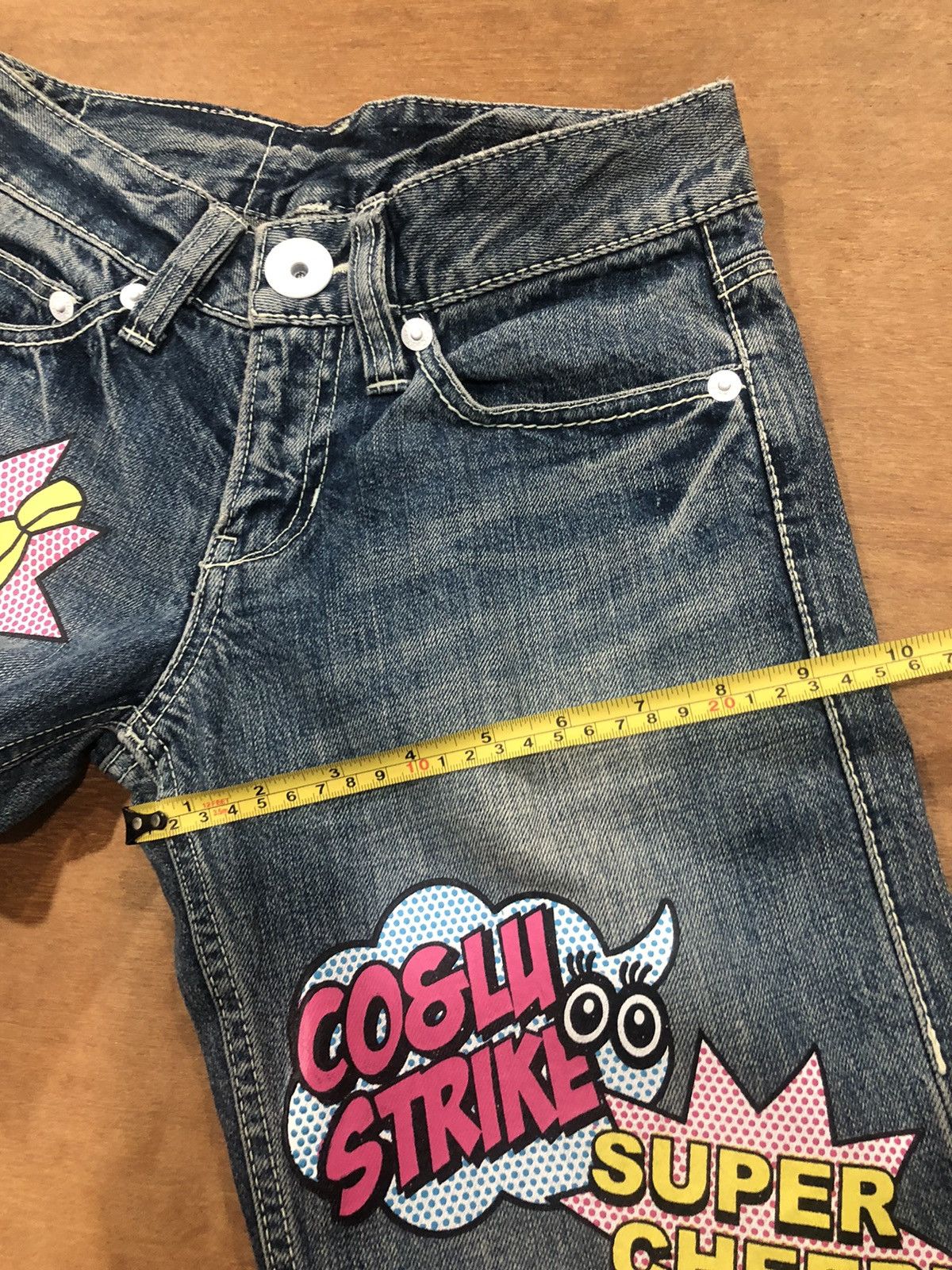 Designer × Japanese Brand Co & Lu denim jeans painted patchwork Size US 29 - 15 Thumbnail