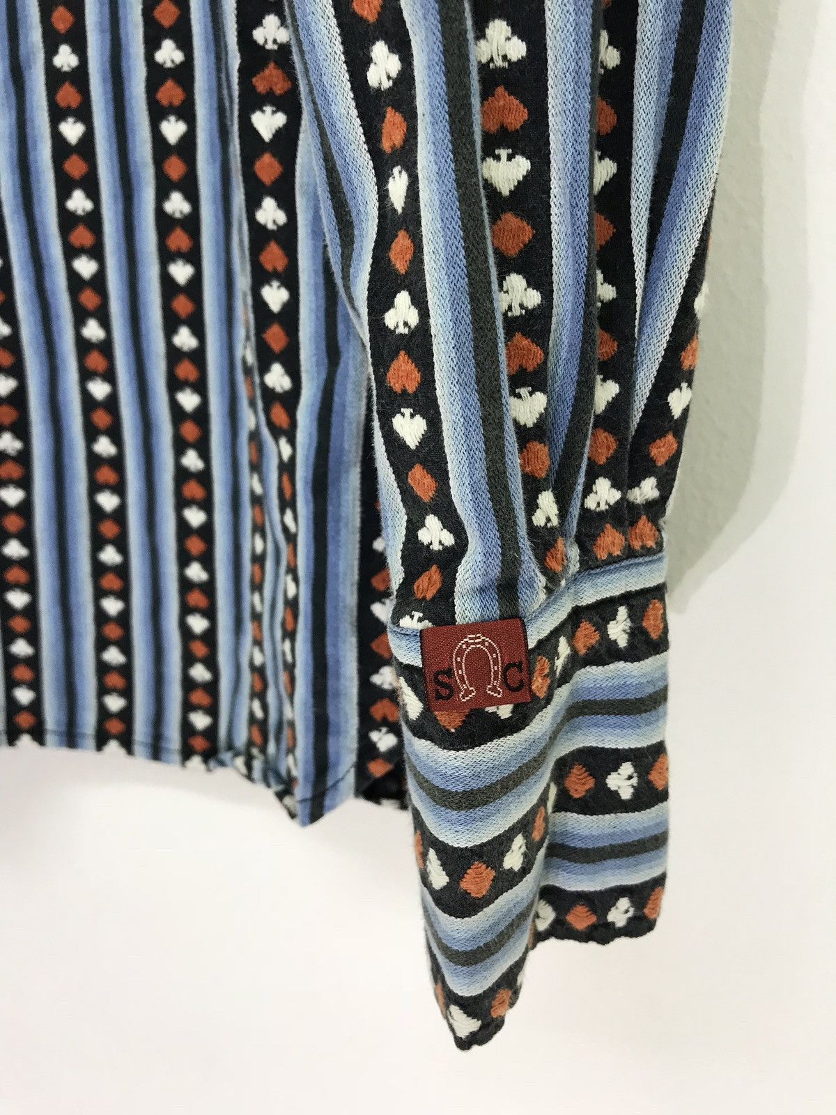 Sugar Cane ✨Sugar Cane Western Shirt Tapestry Play Cards Striped Size US M / EU 48-50 / 2 - 4 Thumbnail