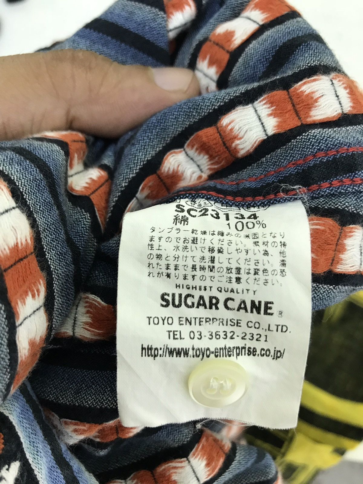 Sugar Cane ✨Sugar Cane Western Shirt Tapestry Play Cards Striped Size US M / EU 48-50 / 2 - 8 Thumbnail