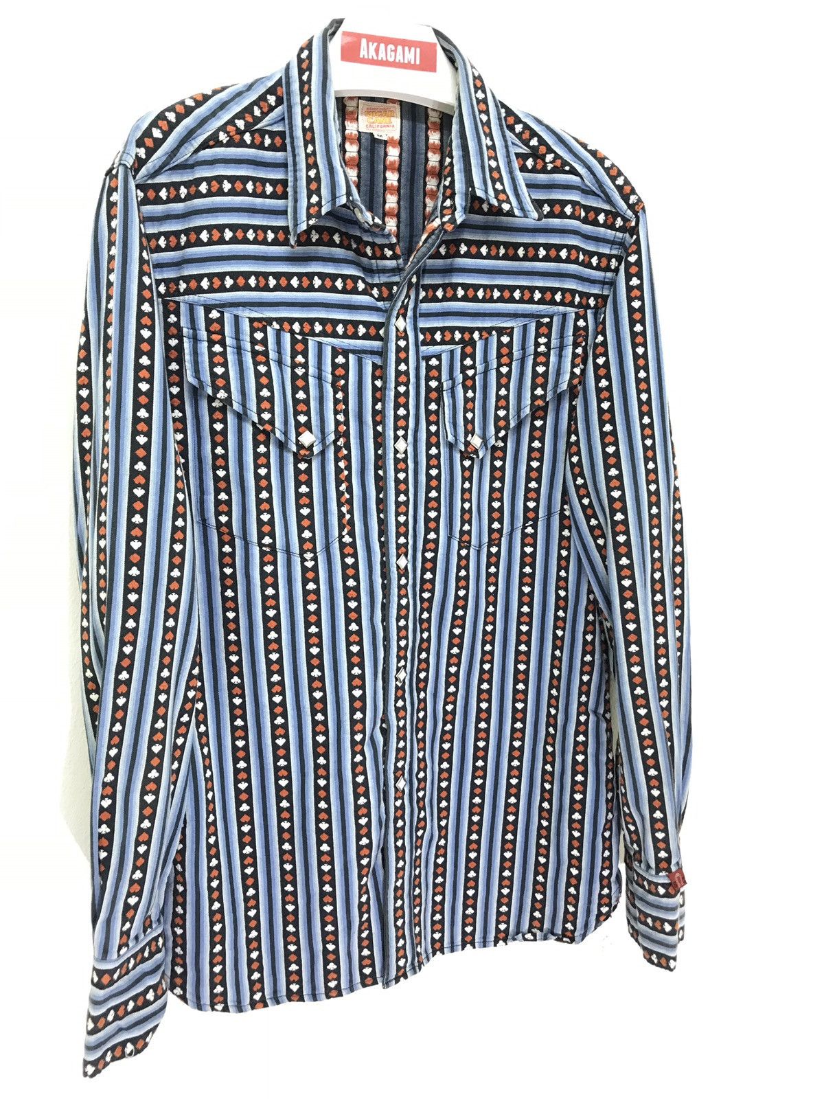 Sugar Cane ✨Sugar Cane Western Shirt Tapestry Play Cards Striped Size US M / EU 48-50 / 2 - 3 Thumbnail