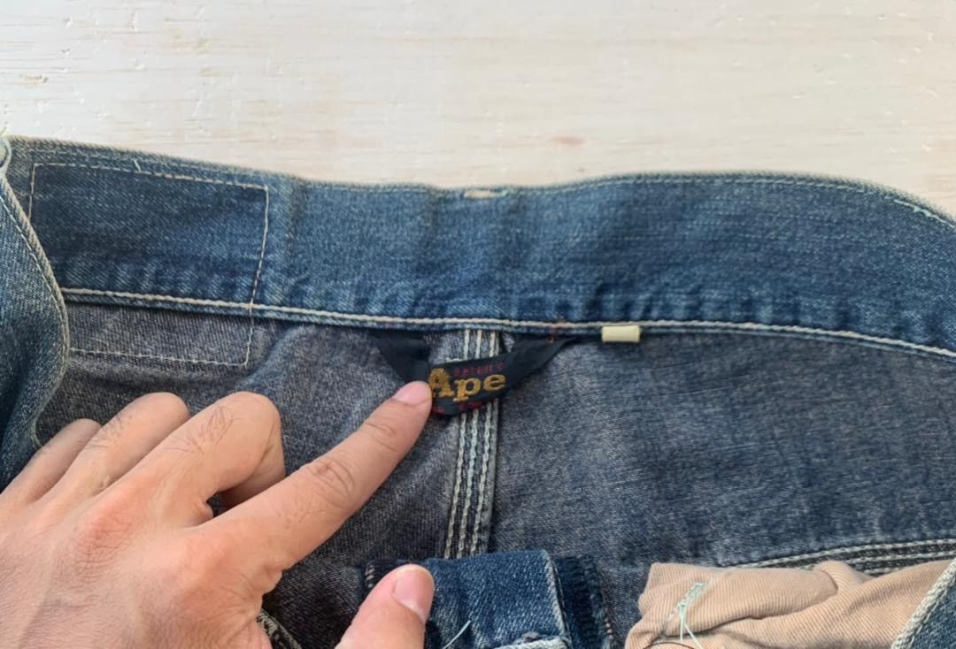 Bape × Vintage A Bathing Ape BAPE denim jeans Size US 30 / EU 46 - 4 Thumbnail
