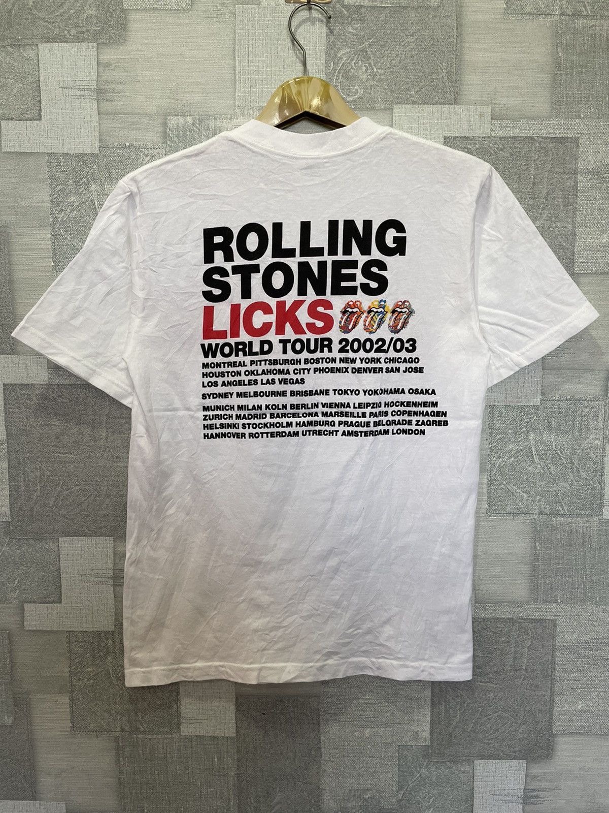 Band Tees × The Rolling Stones × Vintage Vintage ROLLING STONES LICKS world tour Size US S / EU 44-46 / 1 - 4 Thumbnail