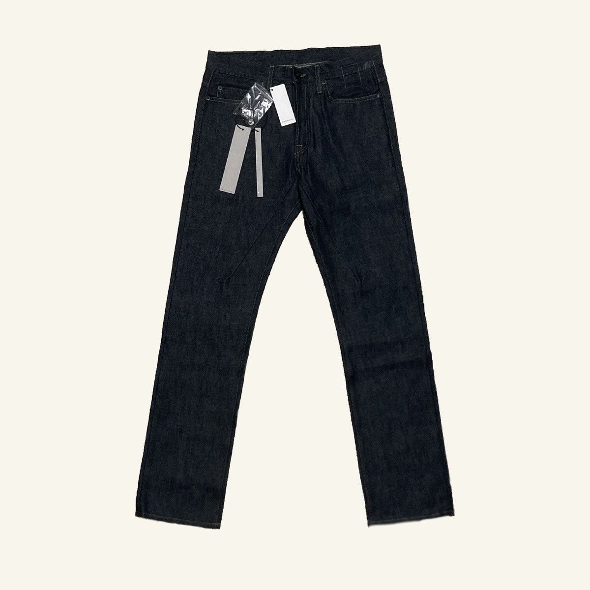 image of New Rick Owens Drkshdw Raw Denim Torrance Cut Size 30 in Indigo, Men's