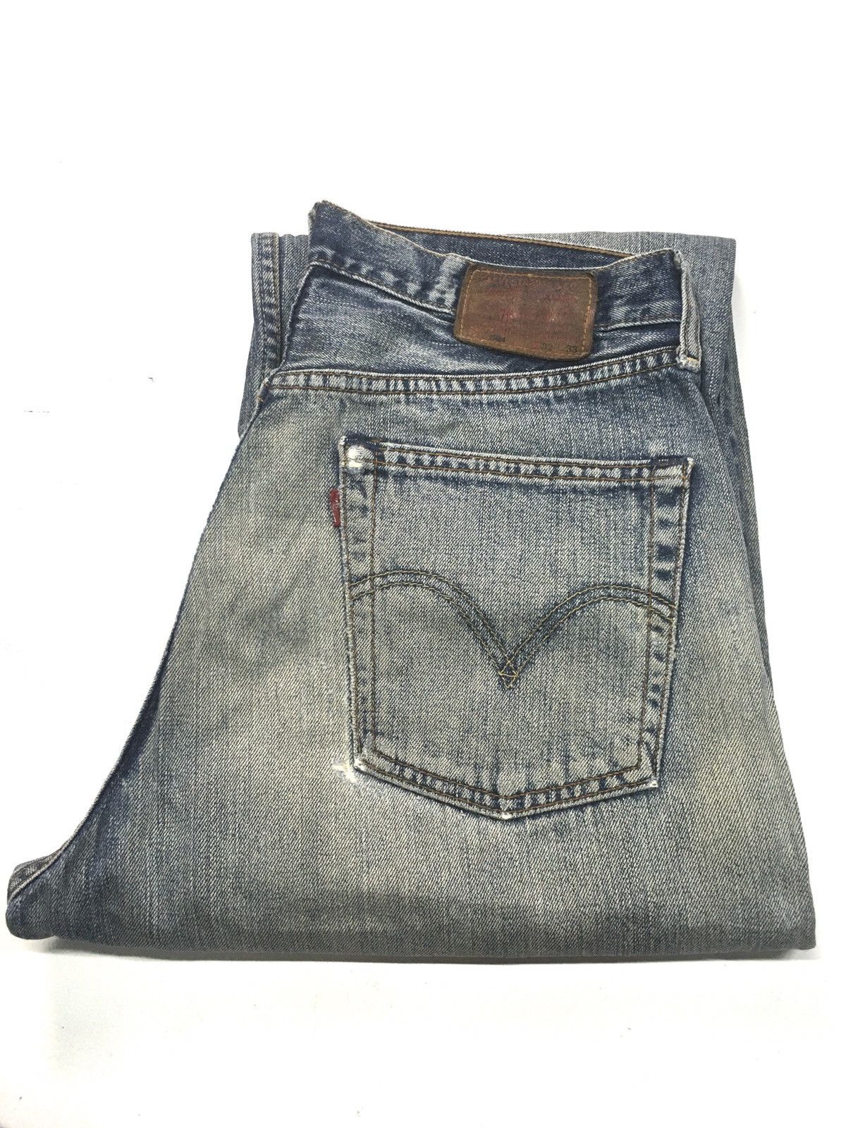 Levi's Vintage Levi’s lot 504 blue wash distressed denim Size US 30 / EU 46 - 1 Thumbnail