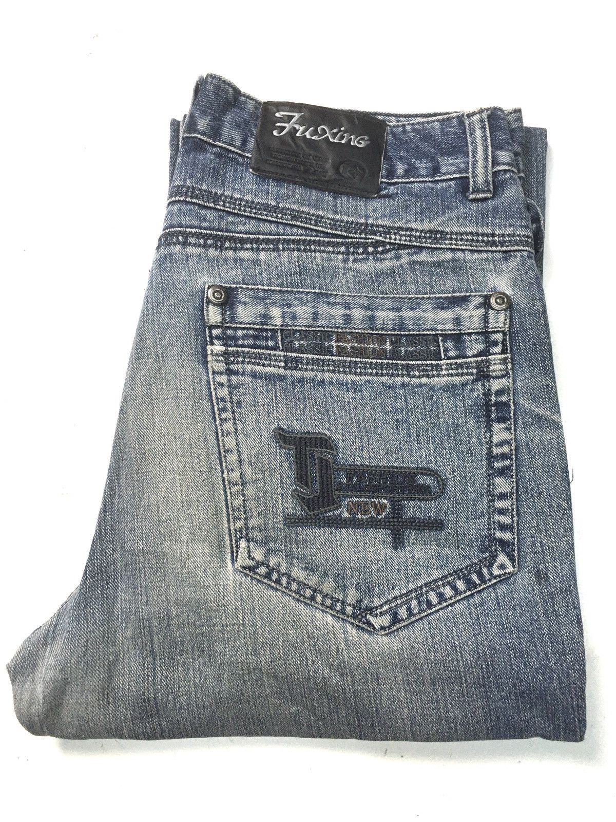 Japanese Brand × Vintage Vintage fuxing classic fashion distressed denim japan Size US 32 / EU 48 - 1 Thumbnail