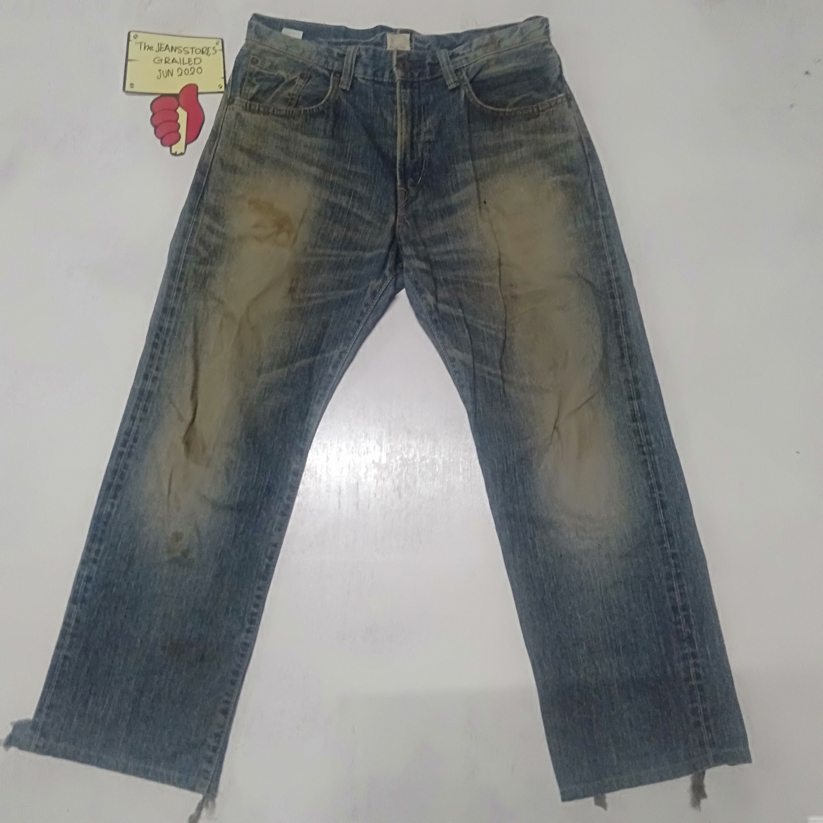 Edwin × Japanese Brand × Vintage vintage Edwin lot 505z distressed selvedge Size US 32 / EU 48 - 1 Thumbnail