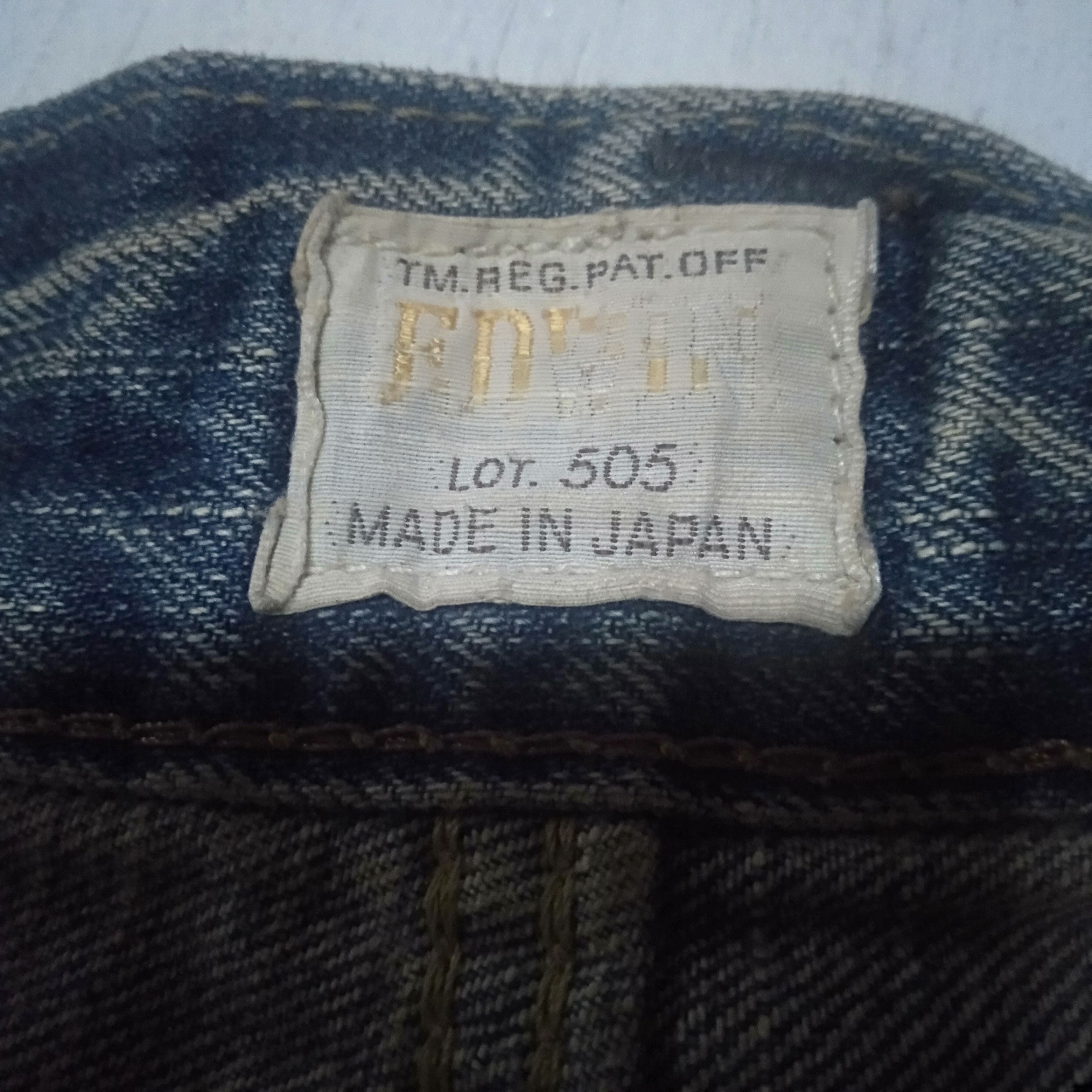 Edwin × Japanese Brand × Vintage vintage Edwin lot 505z distressed selvedge Size US 32 / EU 48 - 11 Thumbnail