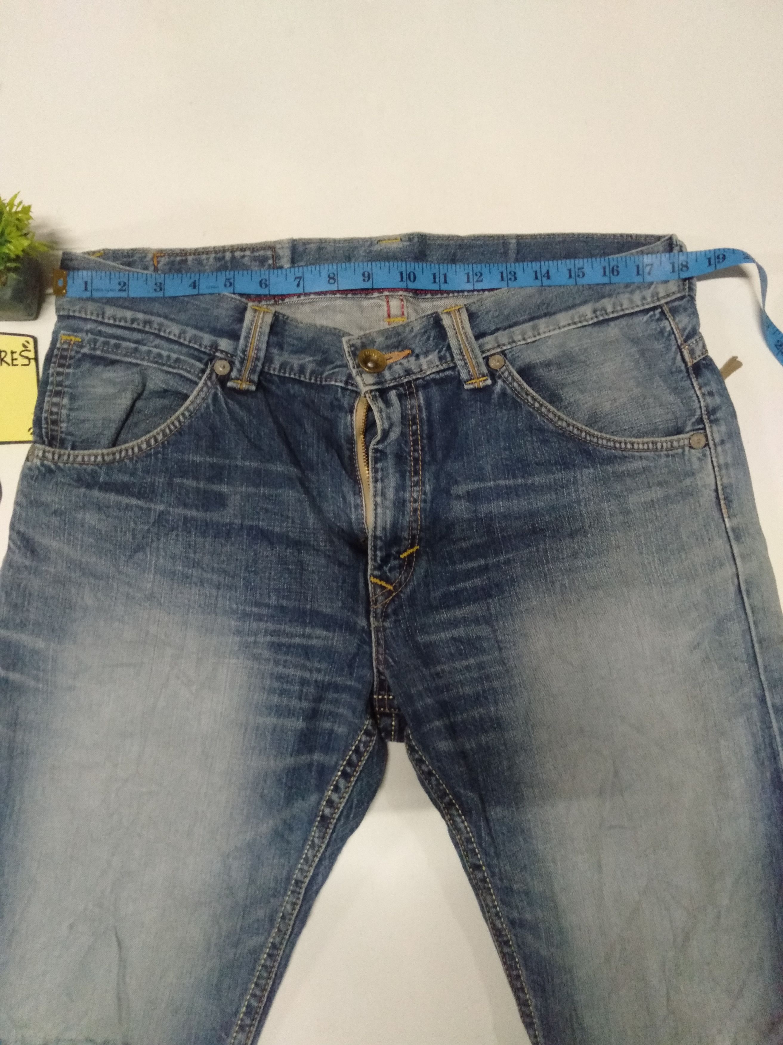 Edwin × Japanese Brand × Vintage Edwin exlusive vintage distressed jeans Japan Size US 35 - 3 Thumbnail