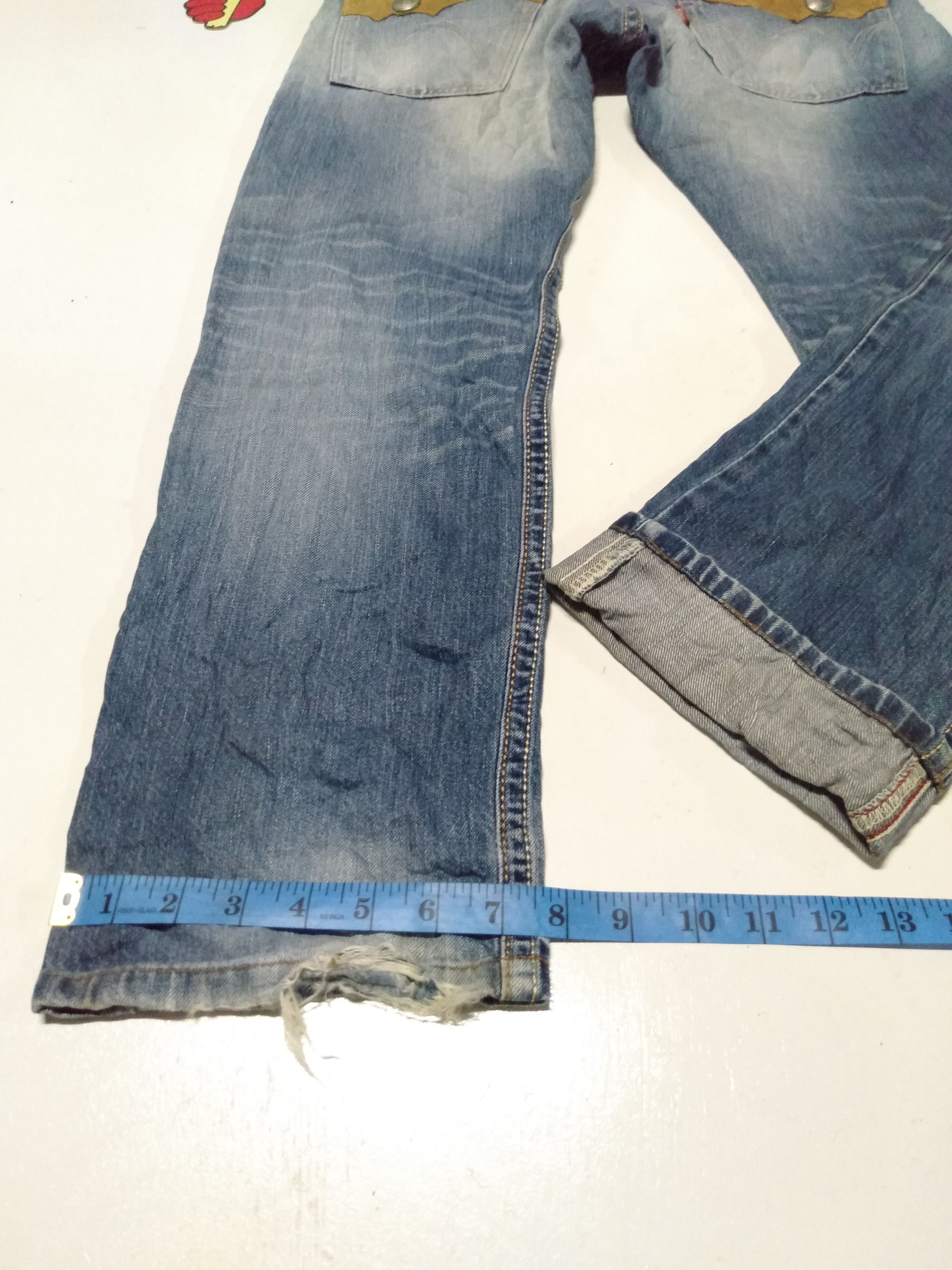 Edwin × Japanese Brand × Vintage Edwin exlusive vintage distressed jeans Japan Size US 35 - 6 Thumbnail