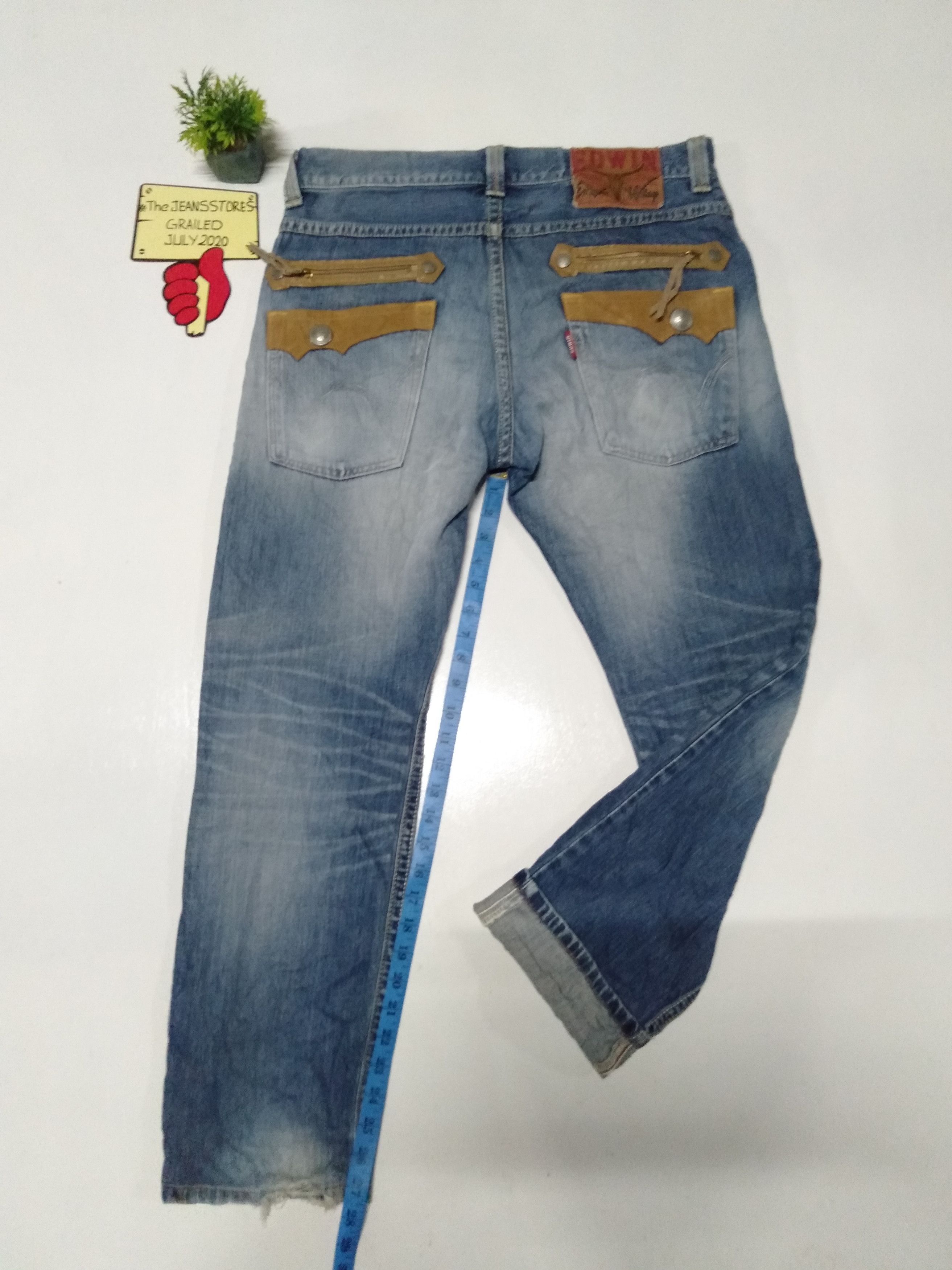 Edwin × Japanese Brand × Vintage Edwin exlusive vintage distressed jeans Japan Size US 35 - 1 Thumbnail