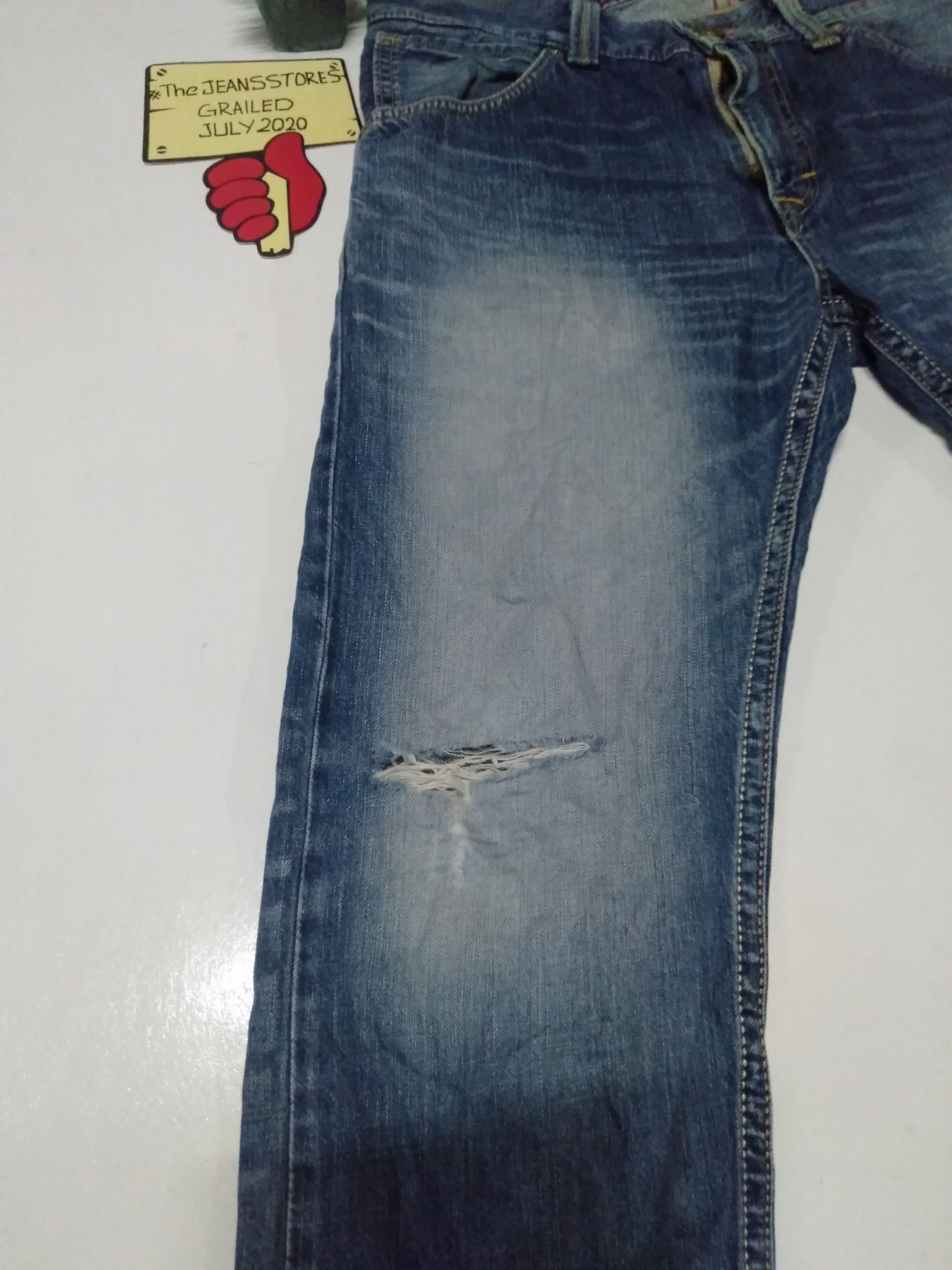 Edwin × Japanese Brand × Vintage Edwin exlusive vintage distressed jeans Japan Size US 35 - 8 Thumbnail