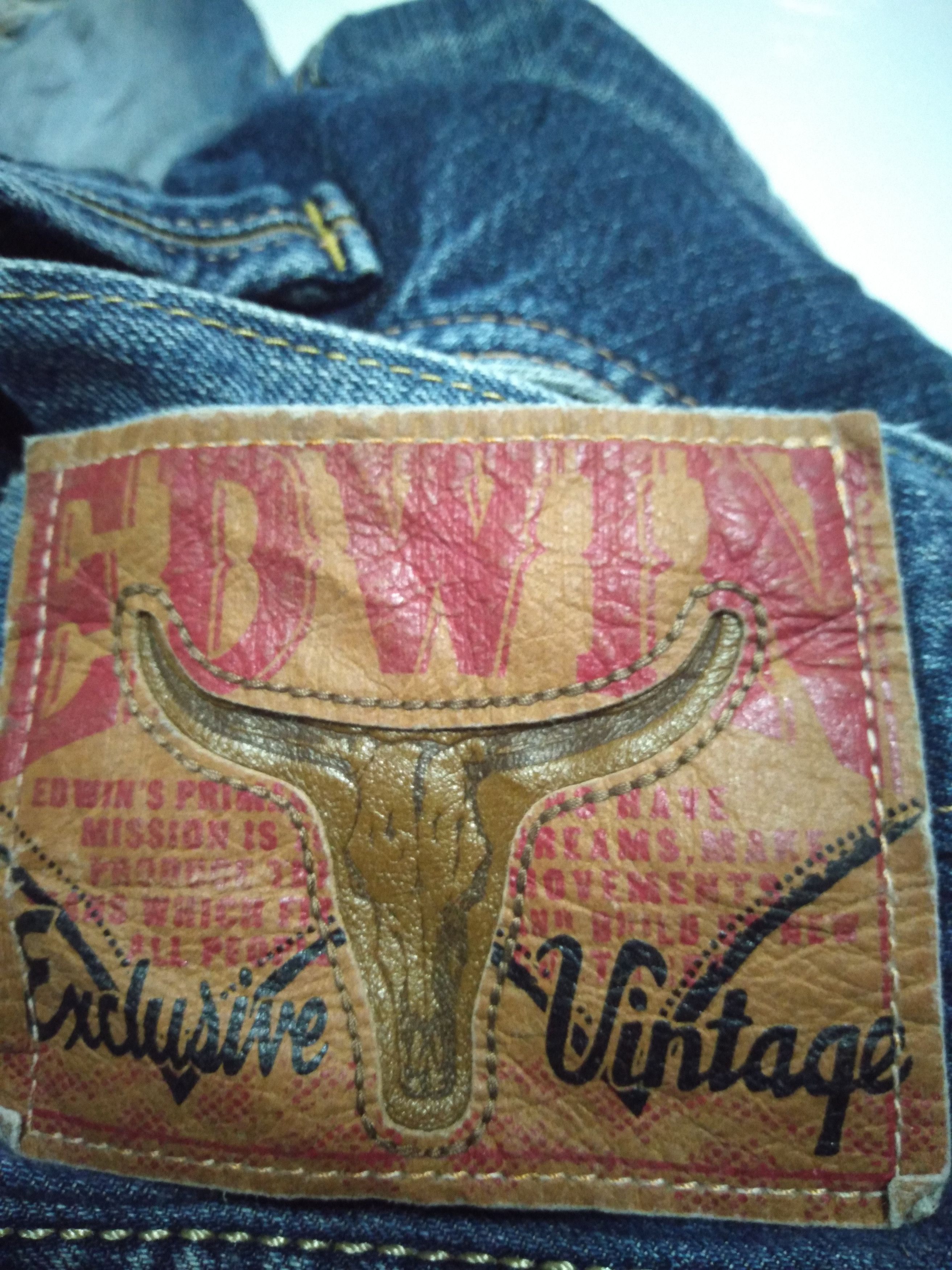 Edwin × Japanese Brand × Vintage Edwin exlusive vintage distressed jeans Japan Size US 35 - 10 Thumbnail