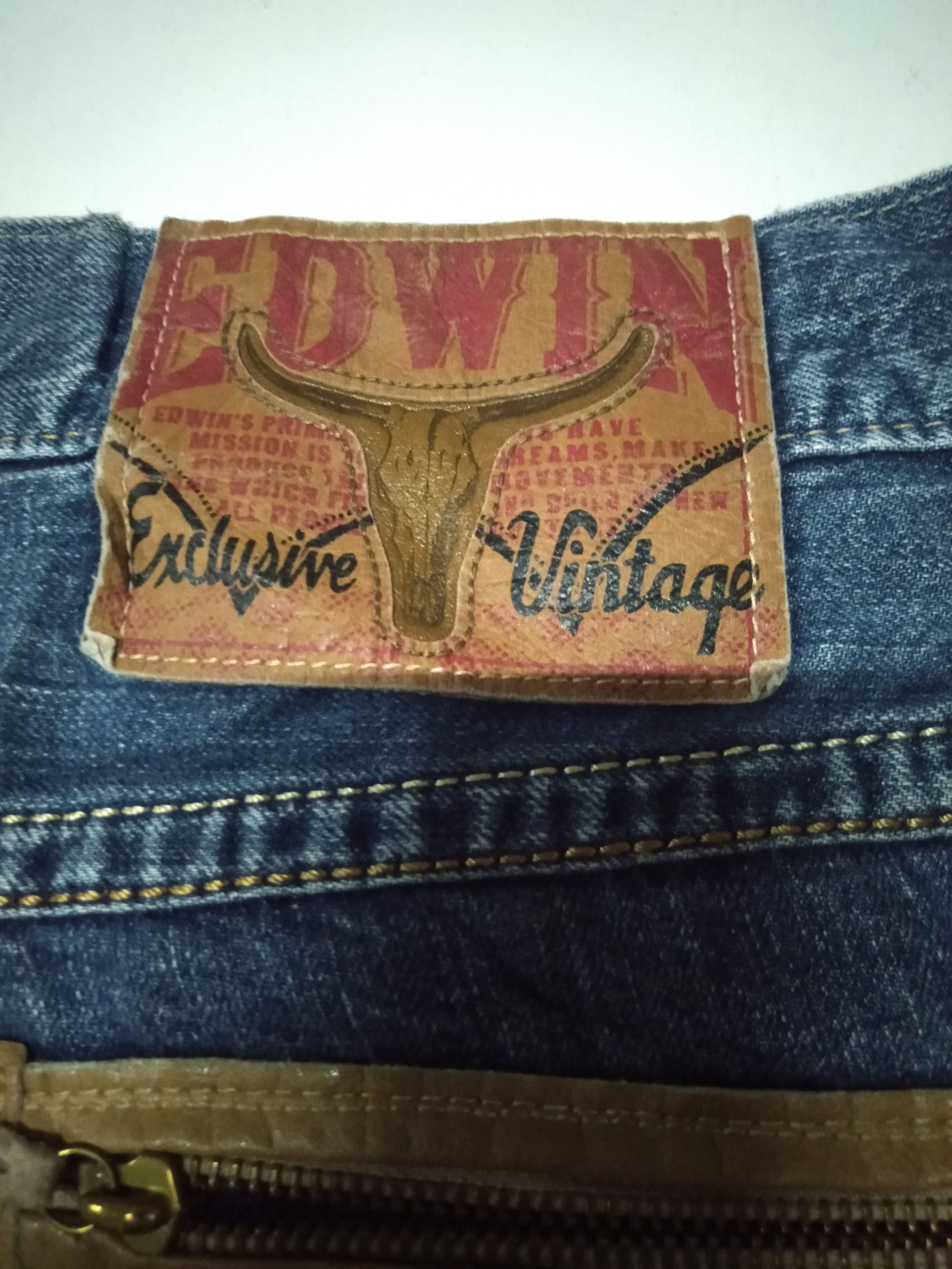 Edwin × Japanese Brand × Vintage Edwin exlusive vintage distressed jeans Japan Size US 35 - 9 Thumbnail