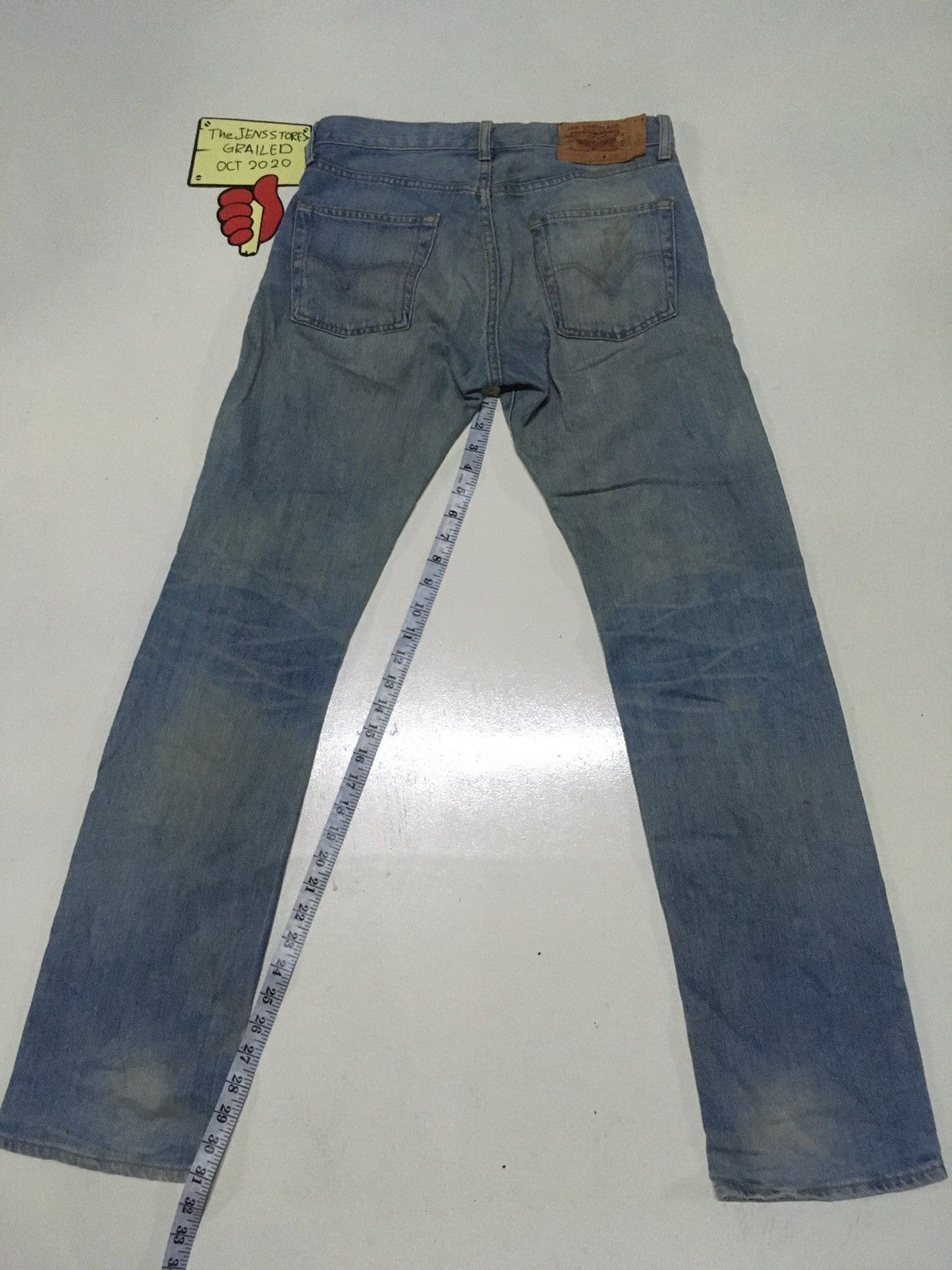Levi's × Vintage Vintage Levi’s 505 blue wash distressed denim Size US 31 - 3 Thumbnail