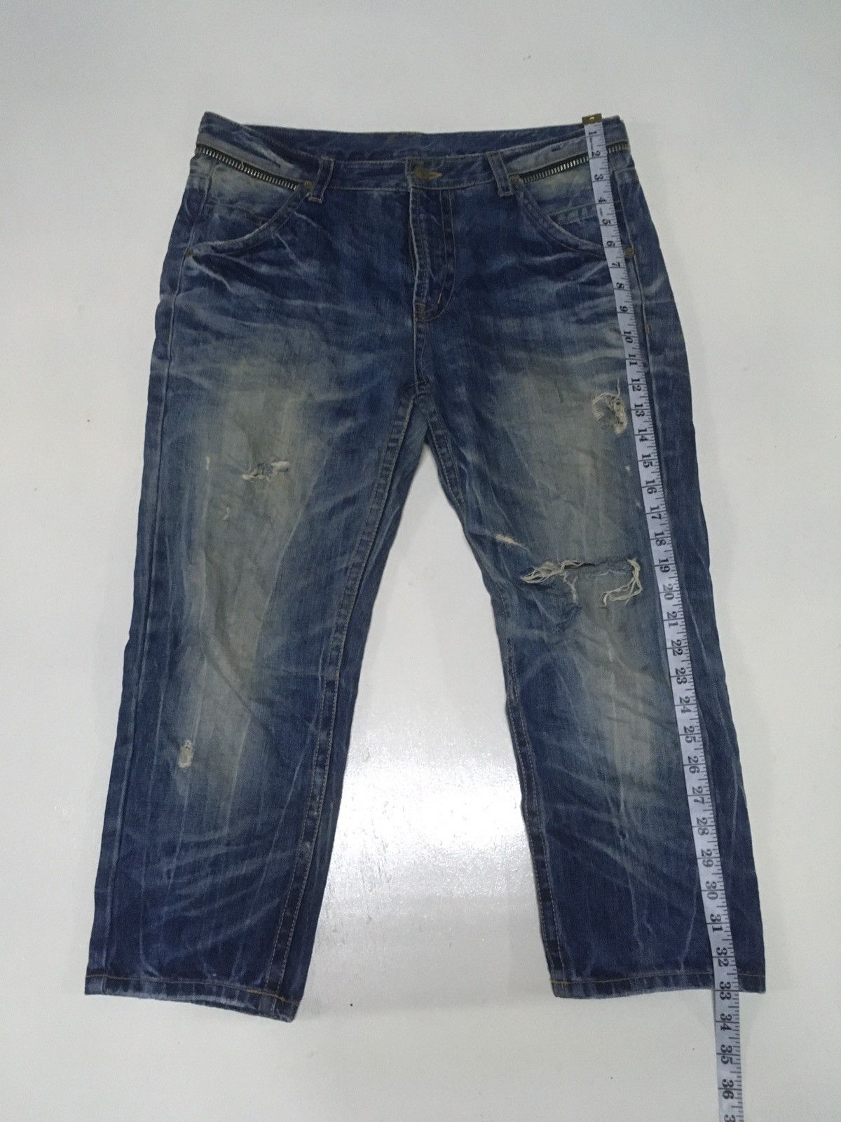 Japanese Brand × Vintage Vintage 02c& G Bay distressed zipper back Size US 34 / EU 50 - 2 Thumbnail