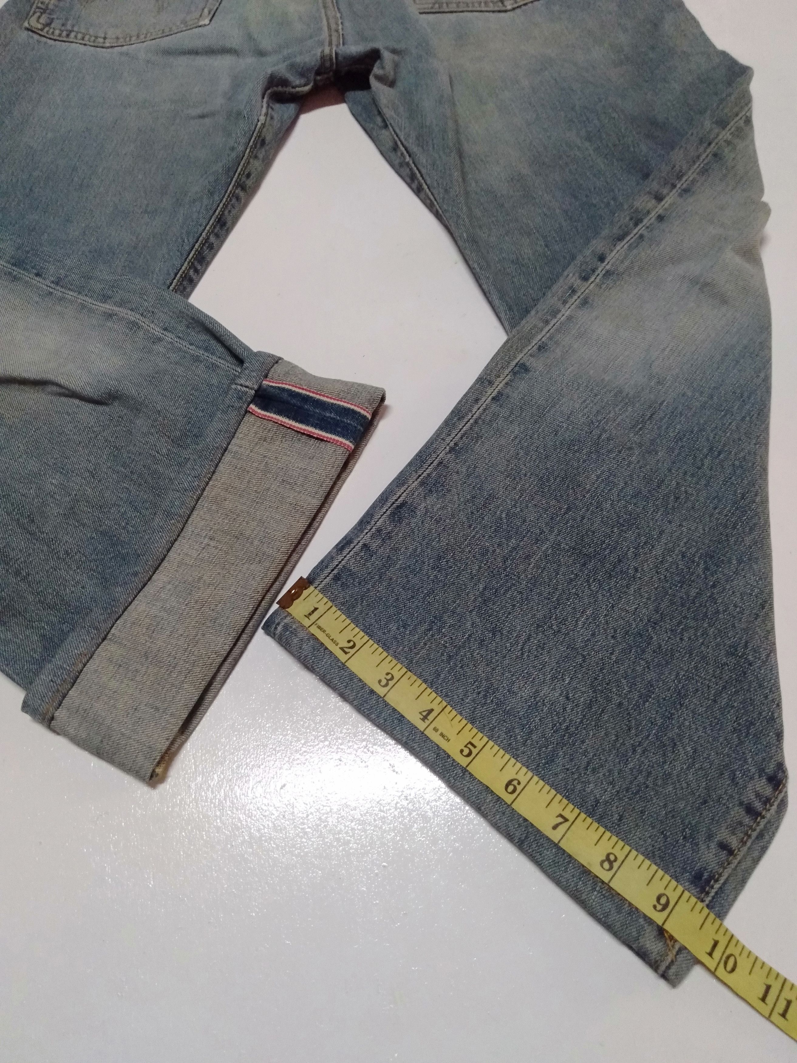 Edwin × Japanese Brand × Vintage vintage Edwin lot 505 distressed selvedge jeans Japan Size US 31 - 9 Thumbnail