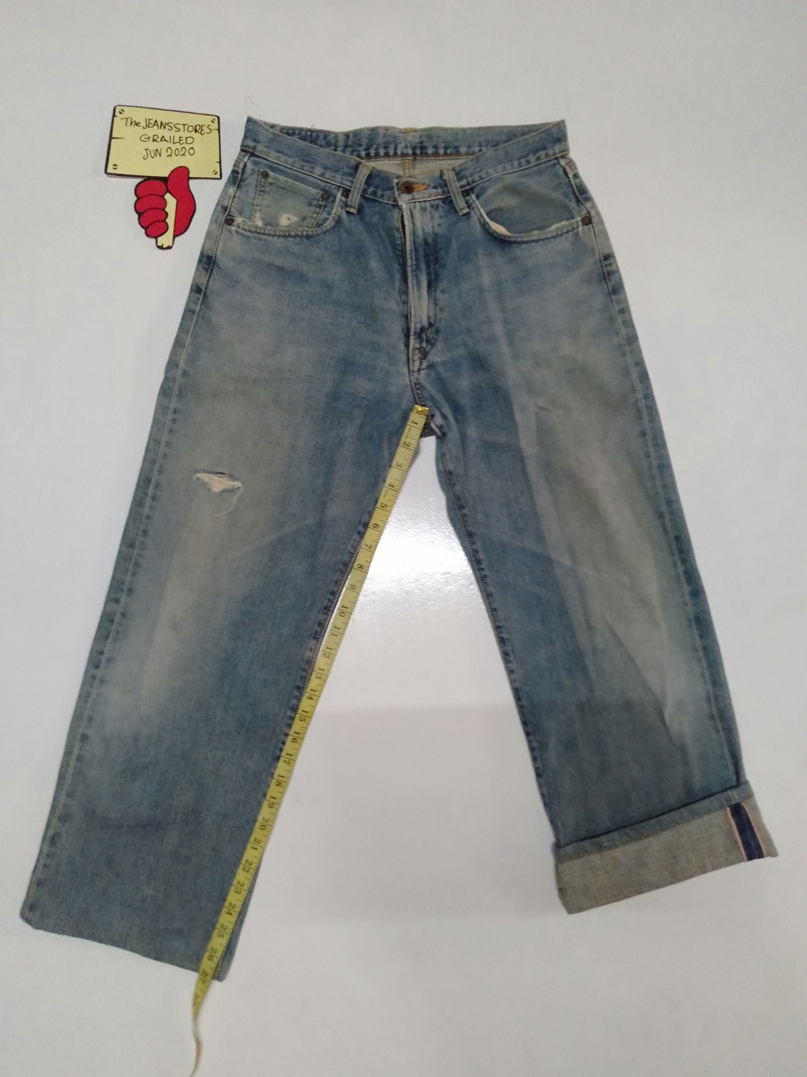 Edwin × Japanese Brand × Vintage vintage Edwin lot 505 distressed selvedge jeans Japan Size US 31 - 3 Thumbnail