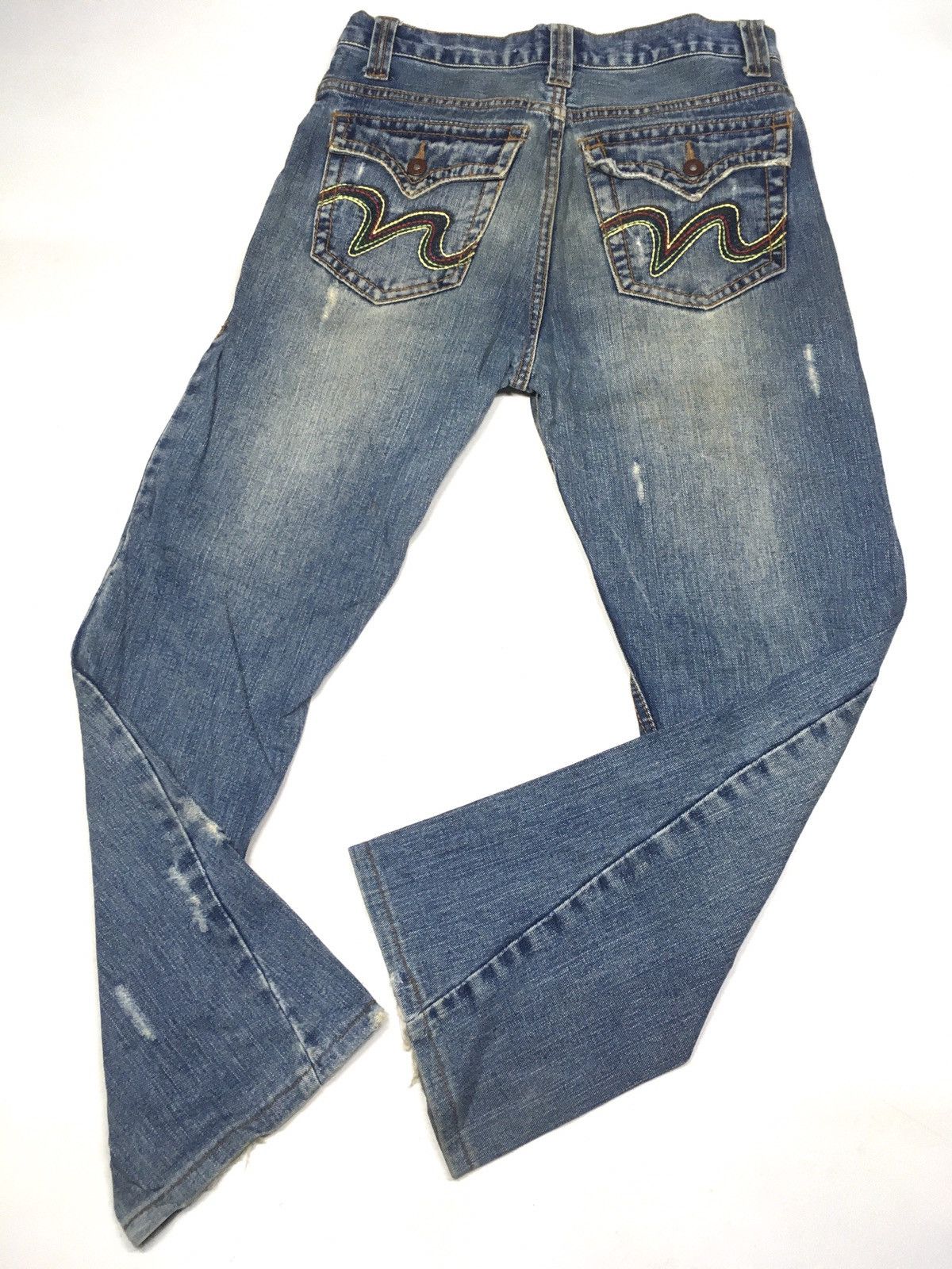 Japanese Brand Vintage nylaus jeans distressed denim japan Size US 31 - 12 Thumbnail