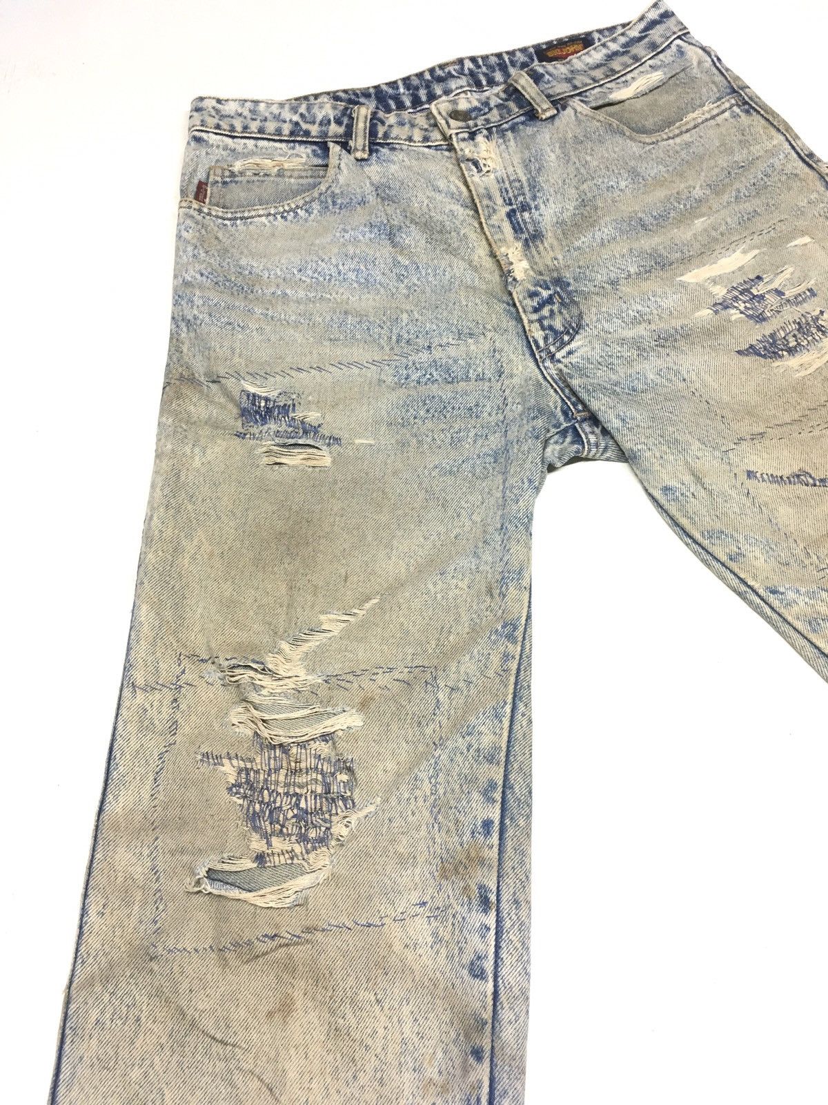 Big John × Japanese Brand × Vintage Vintage big John spirit distressed denim Japan Size US 31 - 7 Thumbnail