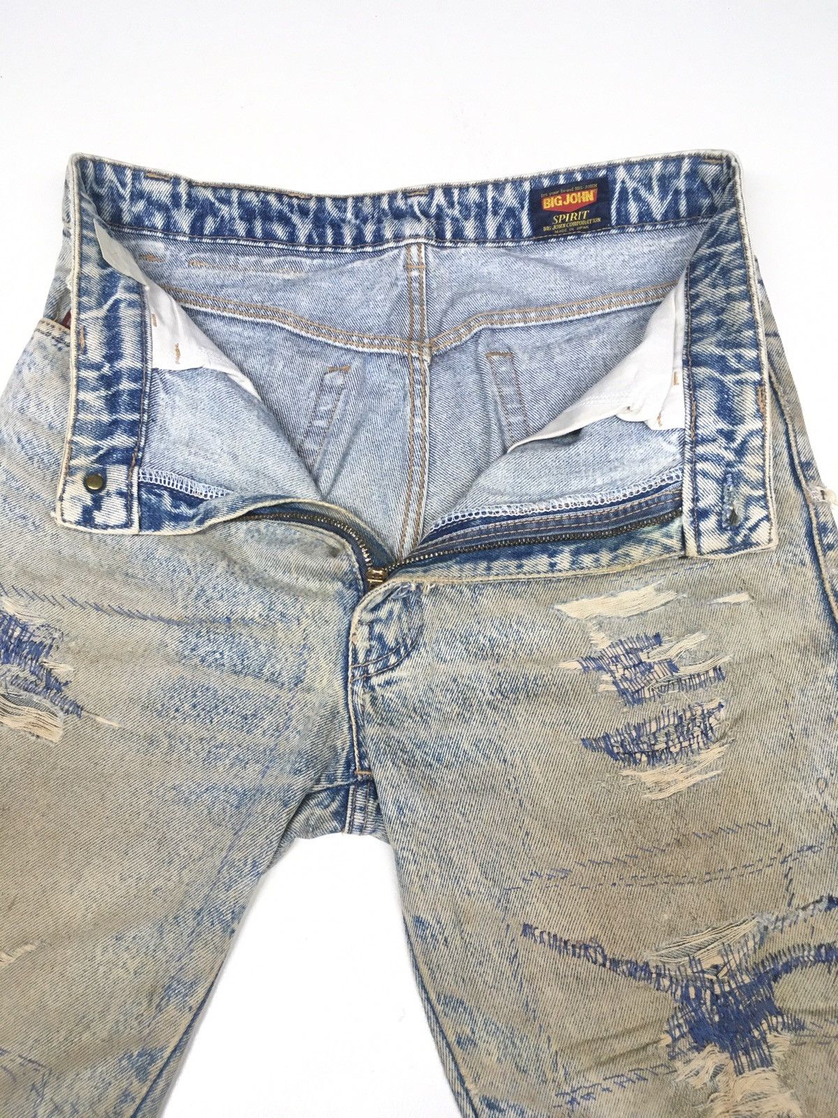 Big John × Japanese Brand × Vintage Vintage big John spirit distressed denim Japan Size US 31 - 11 Thumbnail