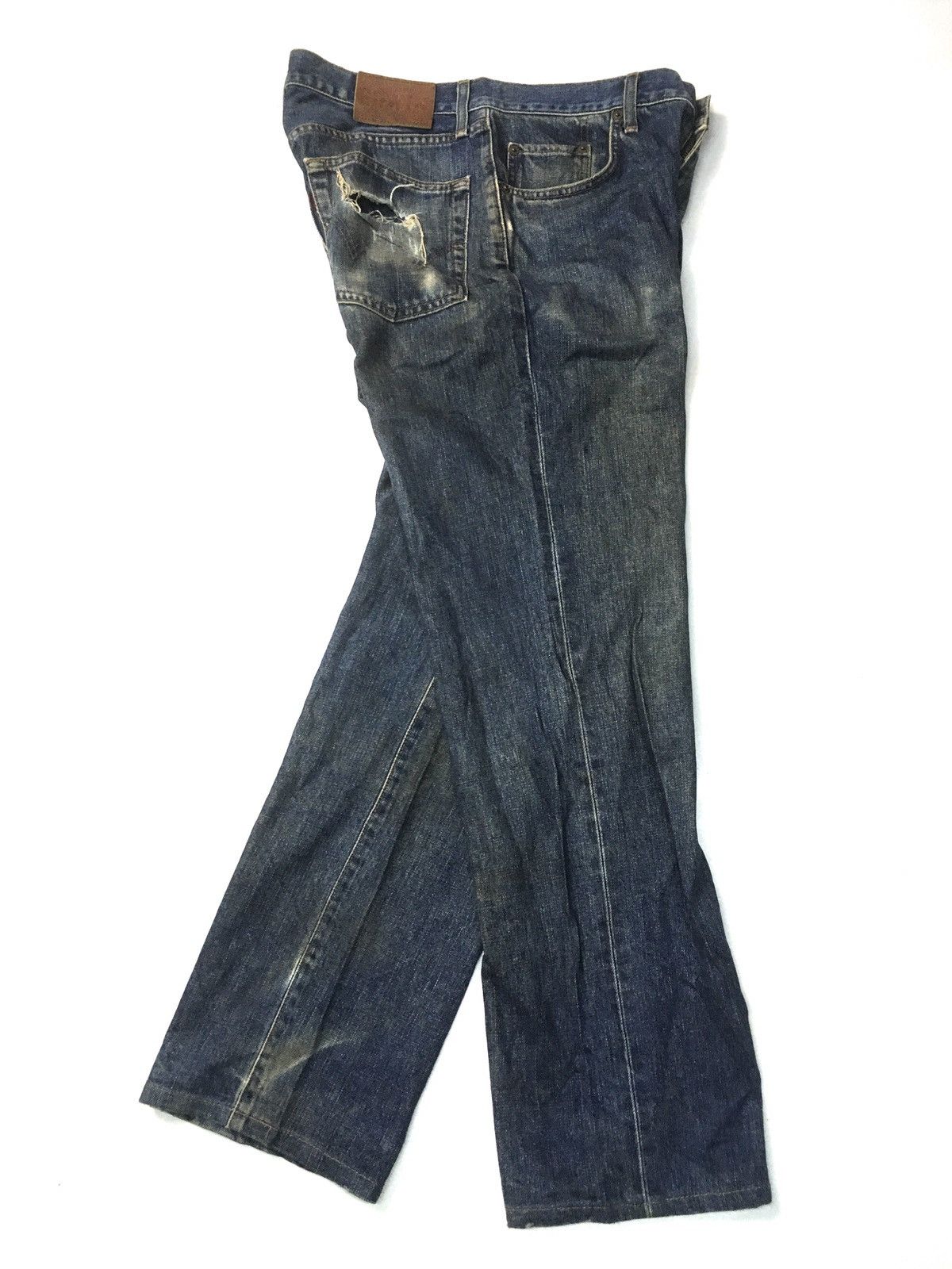 Edwin × Japanese Brand × Vintage Vintage Edwin no 503 distressed jeans japan Size US 31 - 6 Thumbnail