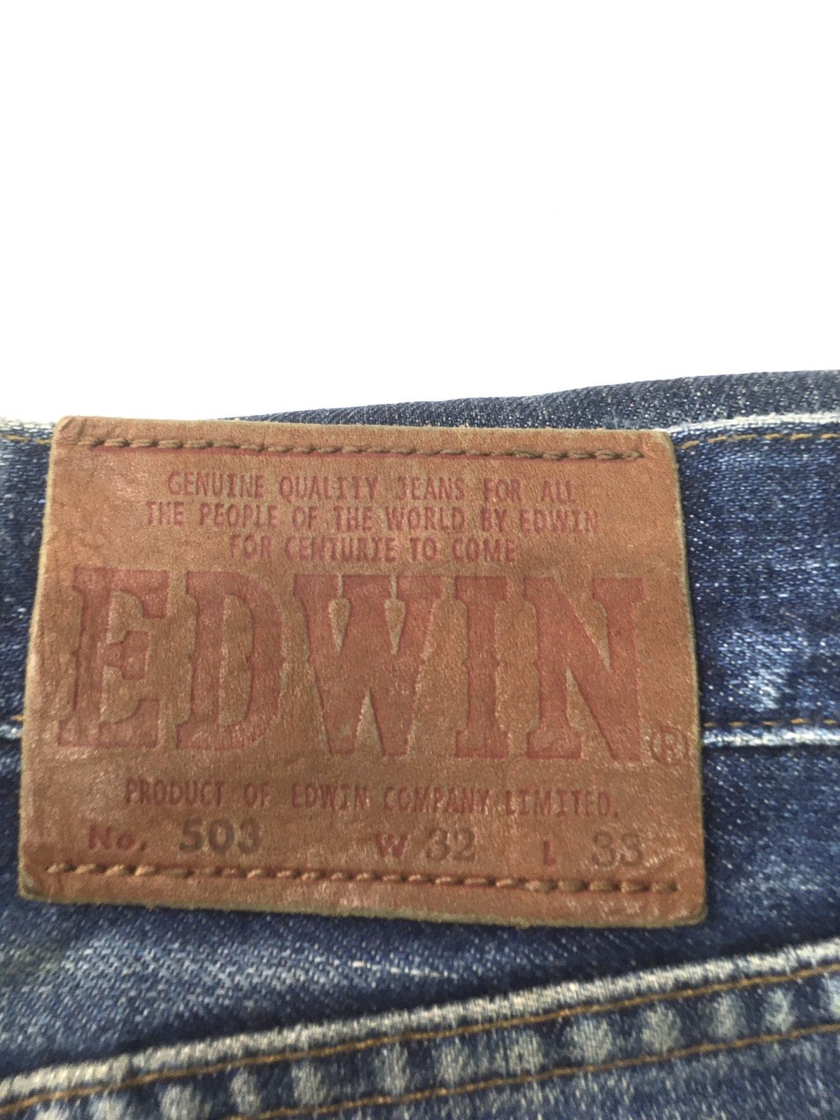 Edwin × Japanese Brand × Vintage Vintage Edwin no 503 distressed jeans japan Size US 31 - 16 Thumbnail
