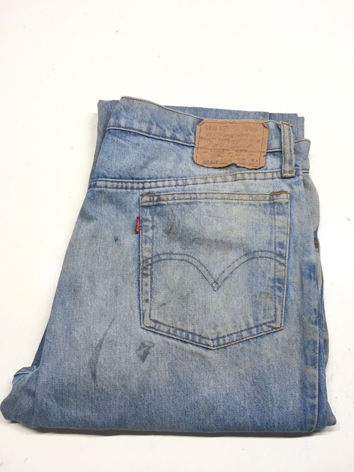 Image of Vintage 80's Levi’S Lot 505-0217 Distressed Denim in Blue, Men's (Size 36)