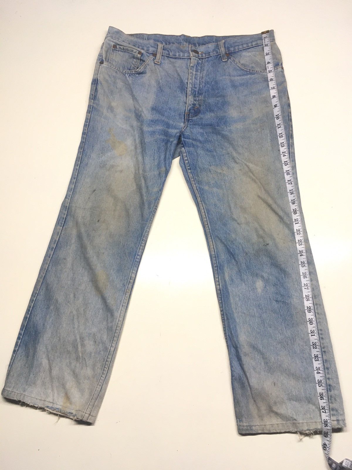 Levi's × Vintage Vintage 80s Levi’s lot 505-0217 distressed denim Size US 36 / EU 52 - 2 Thumbnail