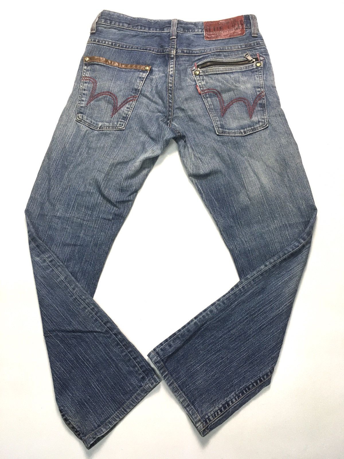 Edwin × Japanese Brand × Vintage Vintage Edwin blue trip distressed denim Size US 33 - 11 Thumbnail
