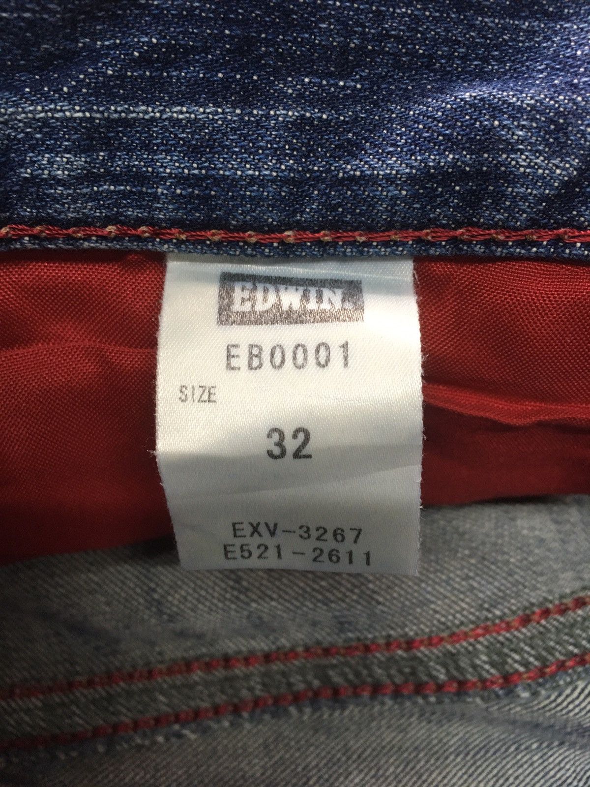 Edwin × Japanese Brand × Vintage Vintage Edwin blue trip distressed denim Size US 33 - 14 Thumbnail