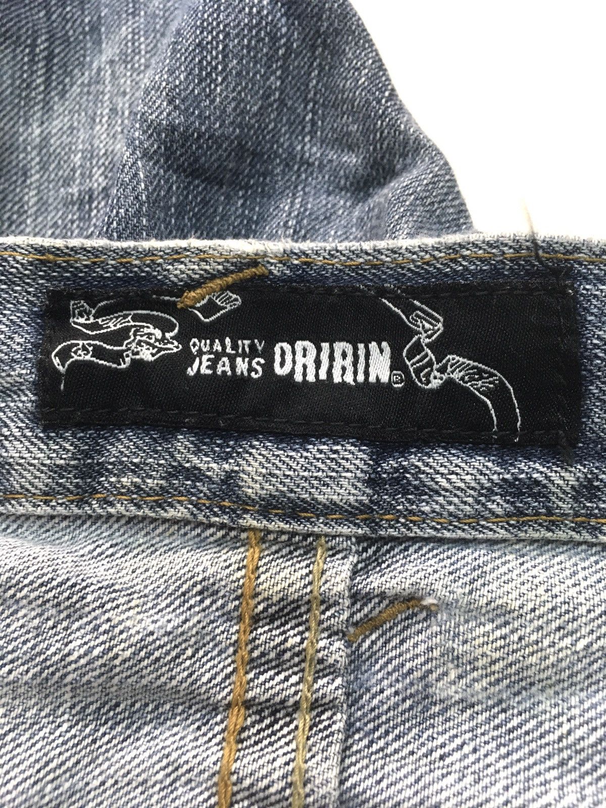 Japanese Brand × Vintage Vintage oririn distressed denim japan Size US 37 - 13 Thumbnail