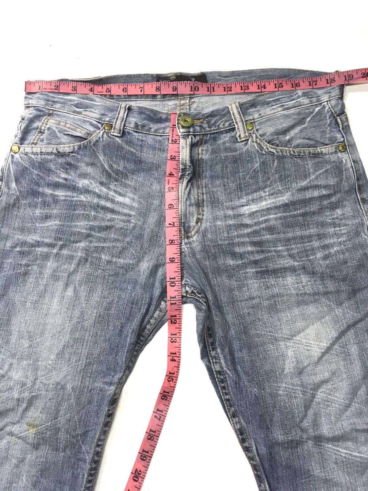Japanese Brand × Vintage Vintage oririn distressed denim japan Size US 37 - 3 Thumbnail