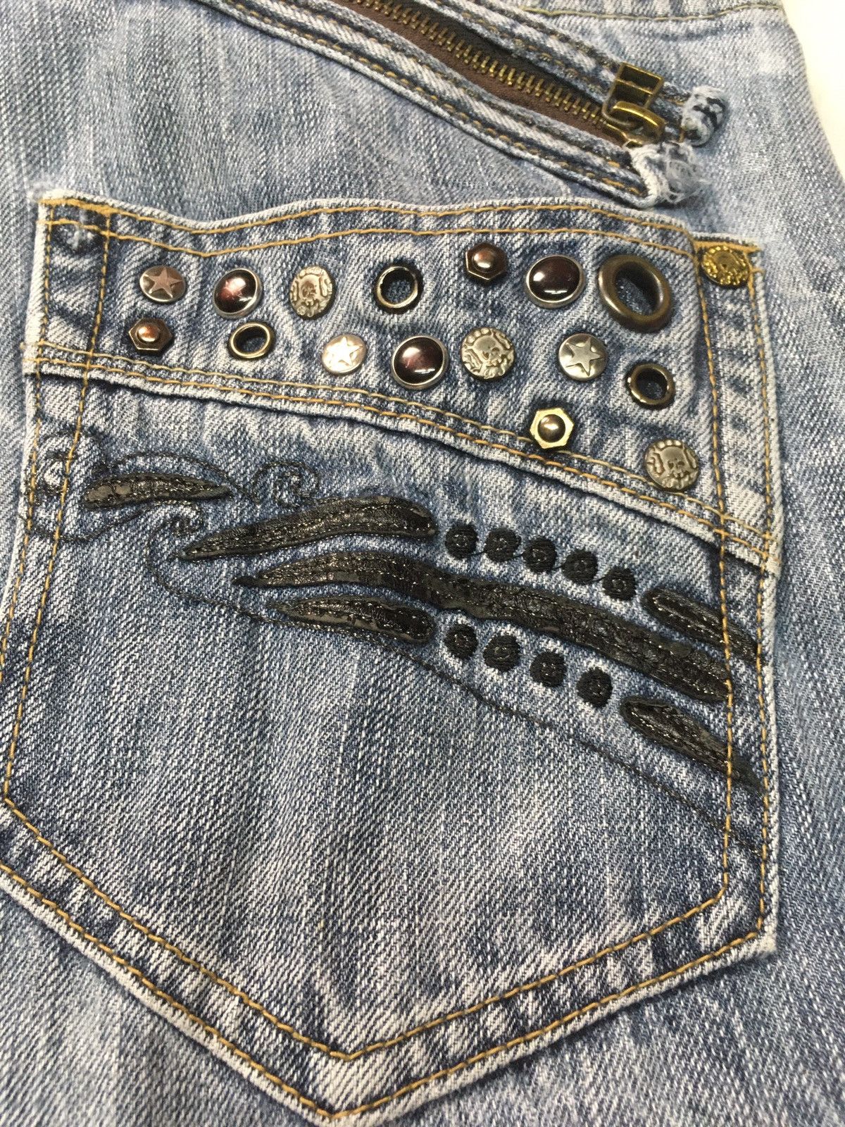 Japanese Brand × Vintage Vintage oririn distressed denim japan Size US 37 - 12 Thumbnail