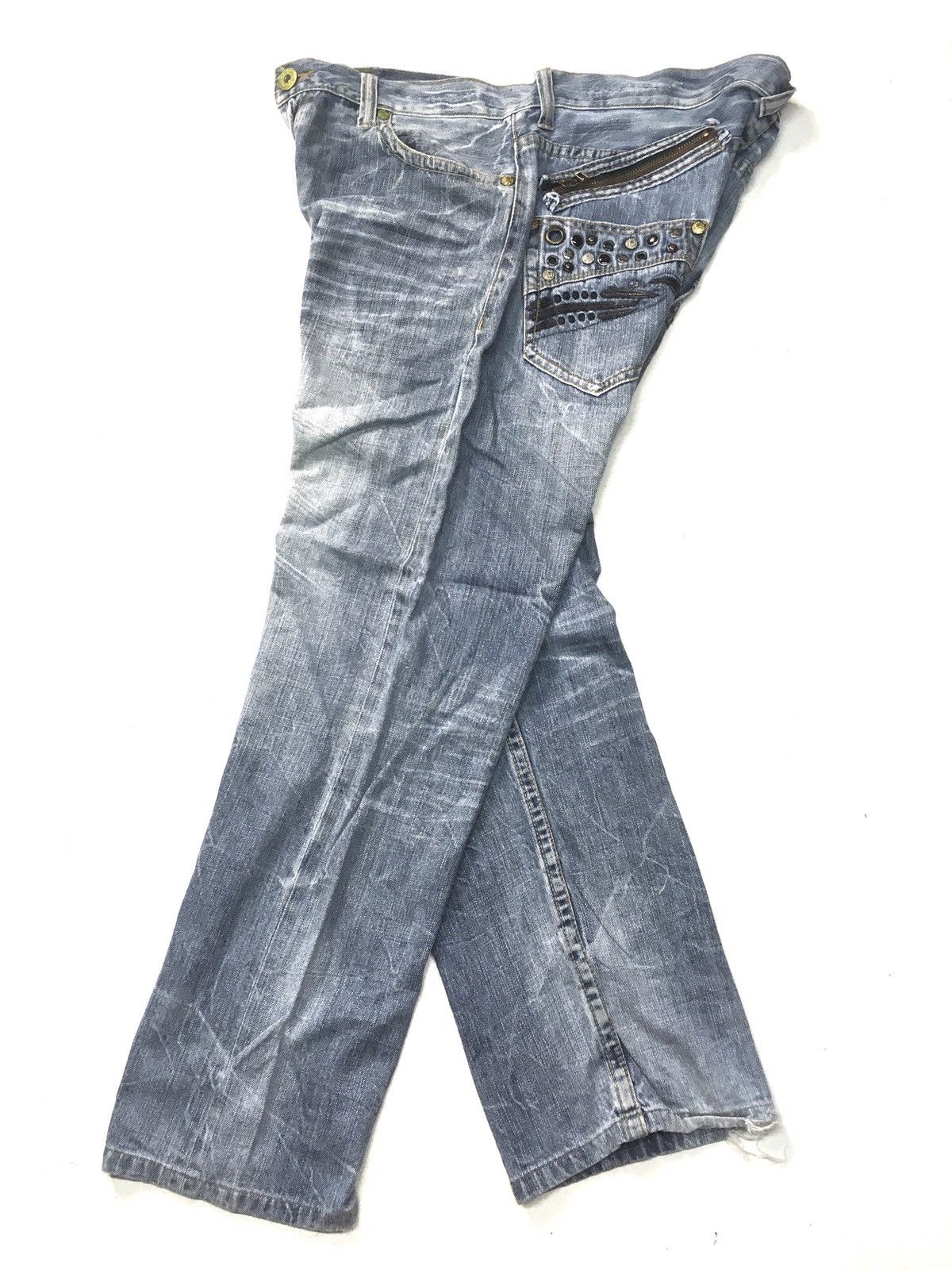 Japanese Brand × Vintage Vintage oririn distressed denim japan Size US 37 - 6 Thumbnail
