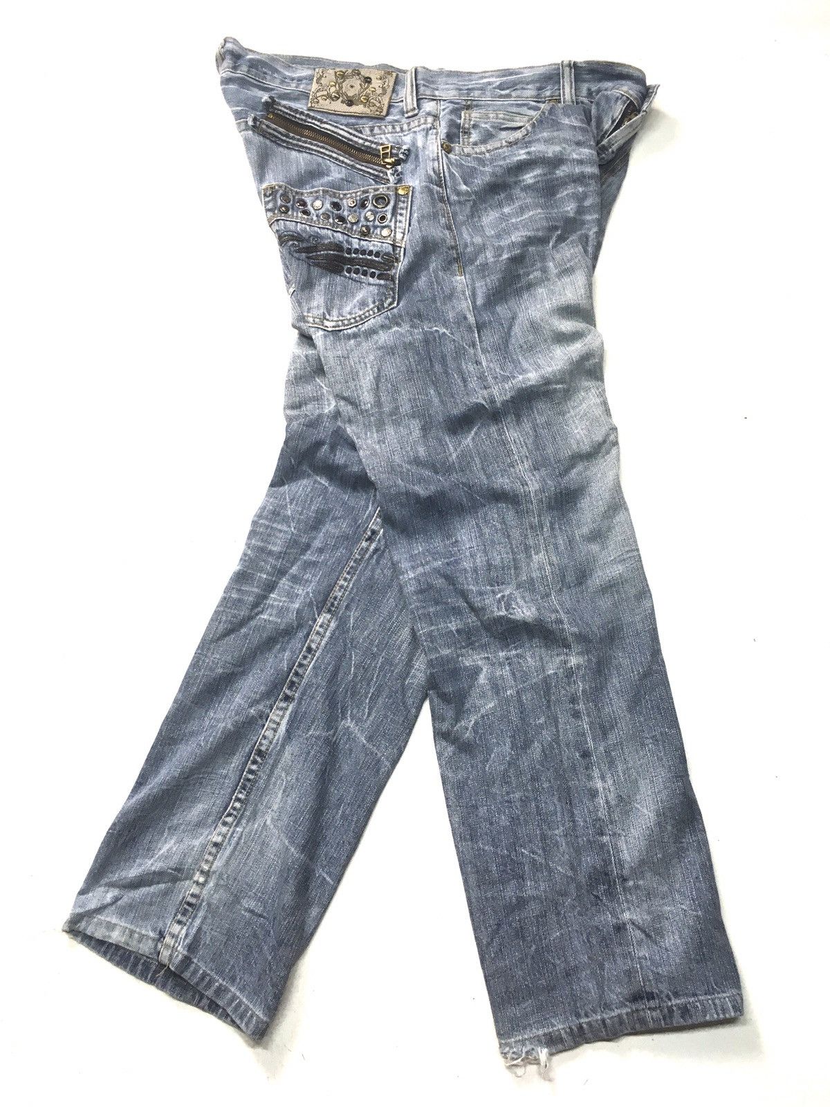 Japanese Brand × Vintage Vintage oririn distressed denim japan Size US 37 - 7 Thumbnail