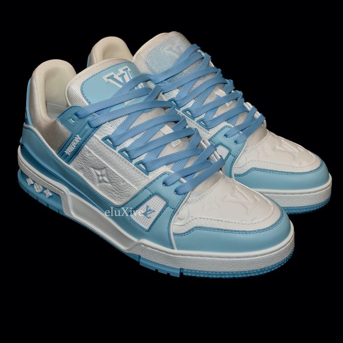 Louis Vuitton LV Trainer Sky Blue Sneakers w/ Tags - Blue Sneakers, Shoes -  LOU581449