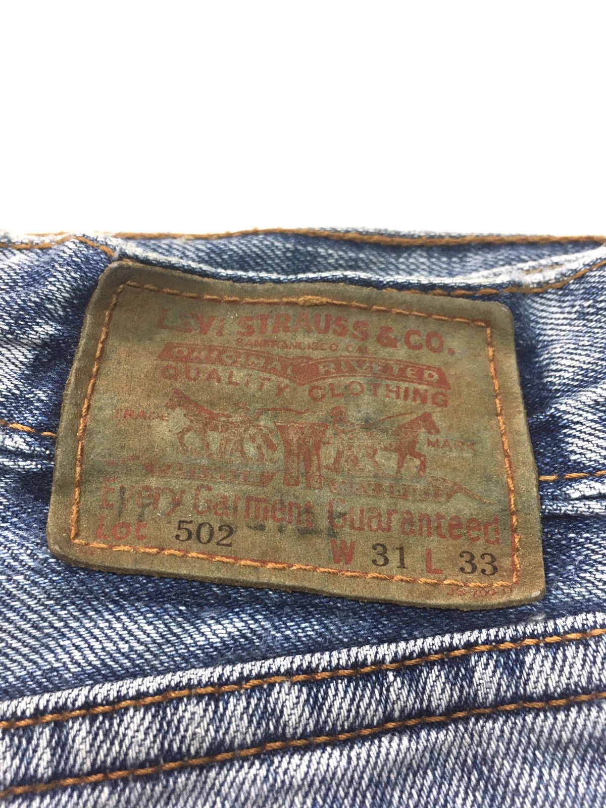 Levi's × Vintage Vintage Levi’s lot 502 blue wash distressed denim Size US 30 / EU 46 - 12 Thumbnail