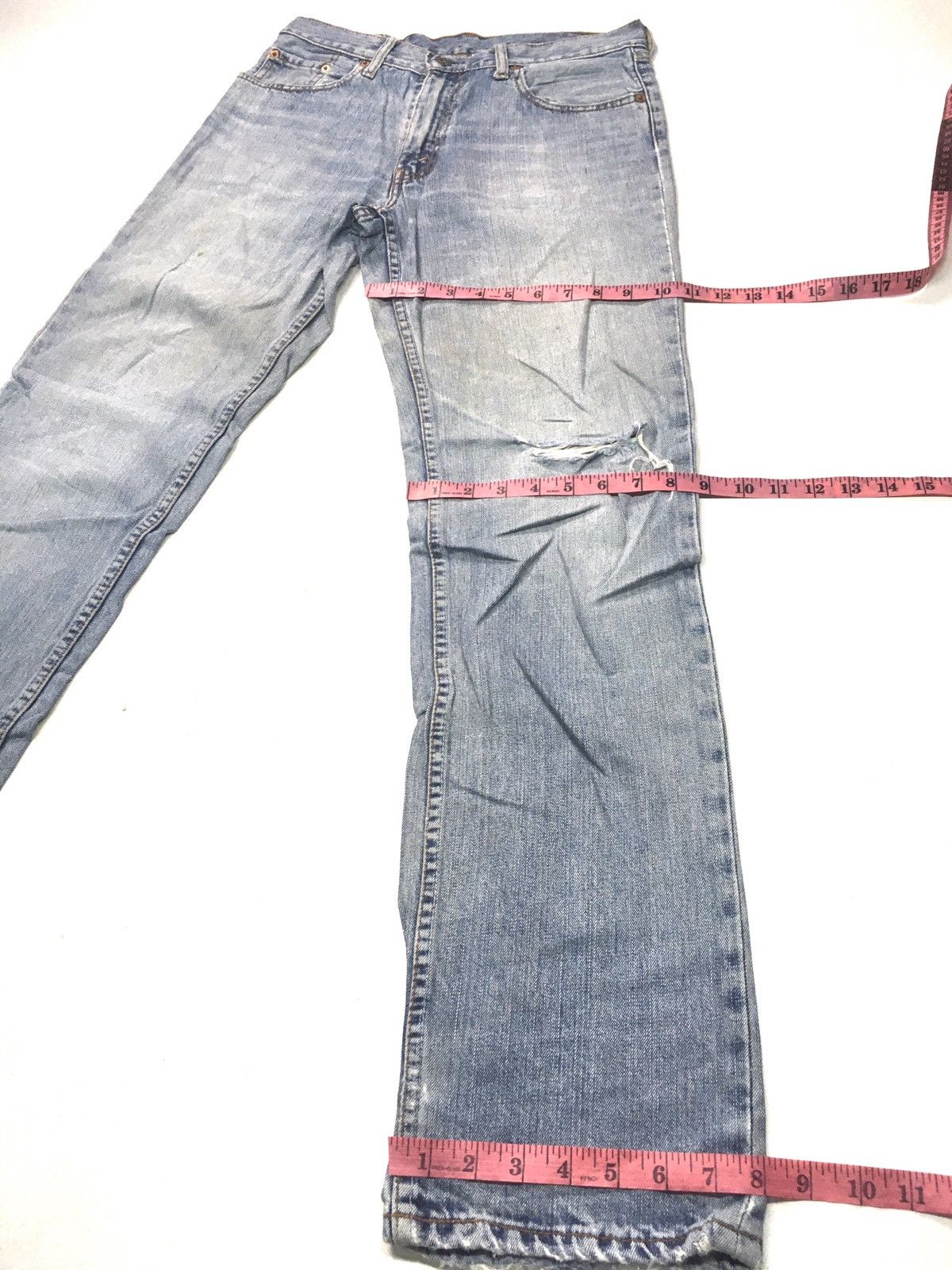 Levi's × Vintage Vintage Levi’s lot 502 blue wash distressed denim Size US 30 / EU 46 - 4 Thumbnail