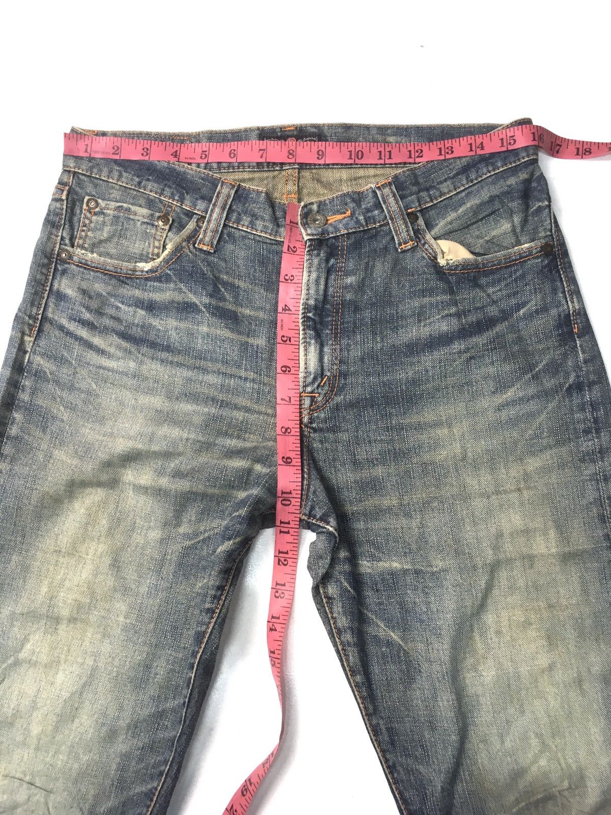 Japanese Brand × Vintage Vintage glheart distressed denim japan Size US 32 / EU 48 - 3 Thumbnail