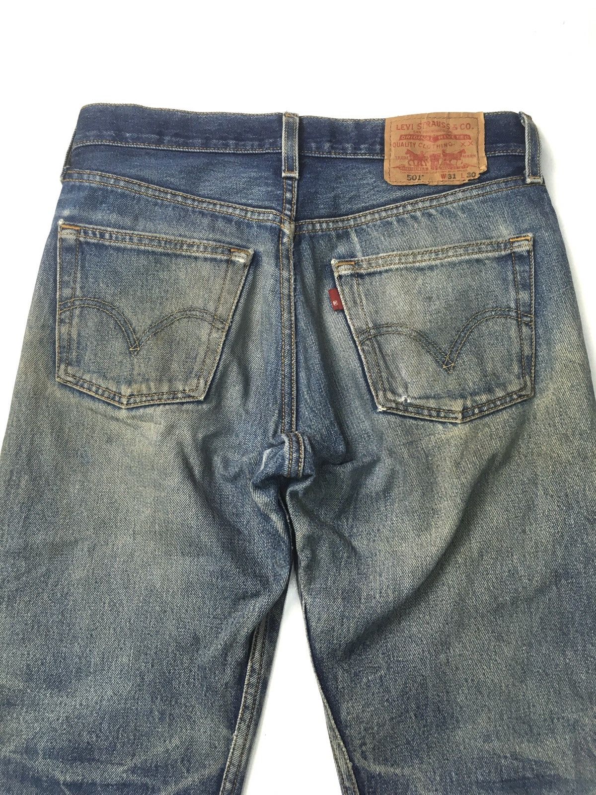 Levi's Vintage Clothing × Vintage Vintage Levi’s 501 distressed jeans Size US 29 - 8 Thumbnail
